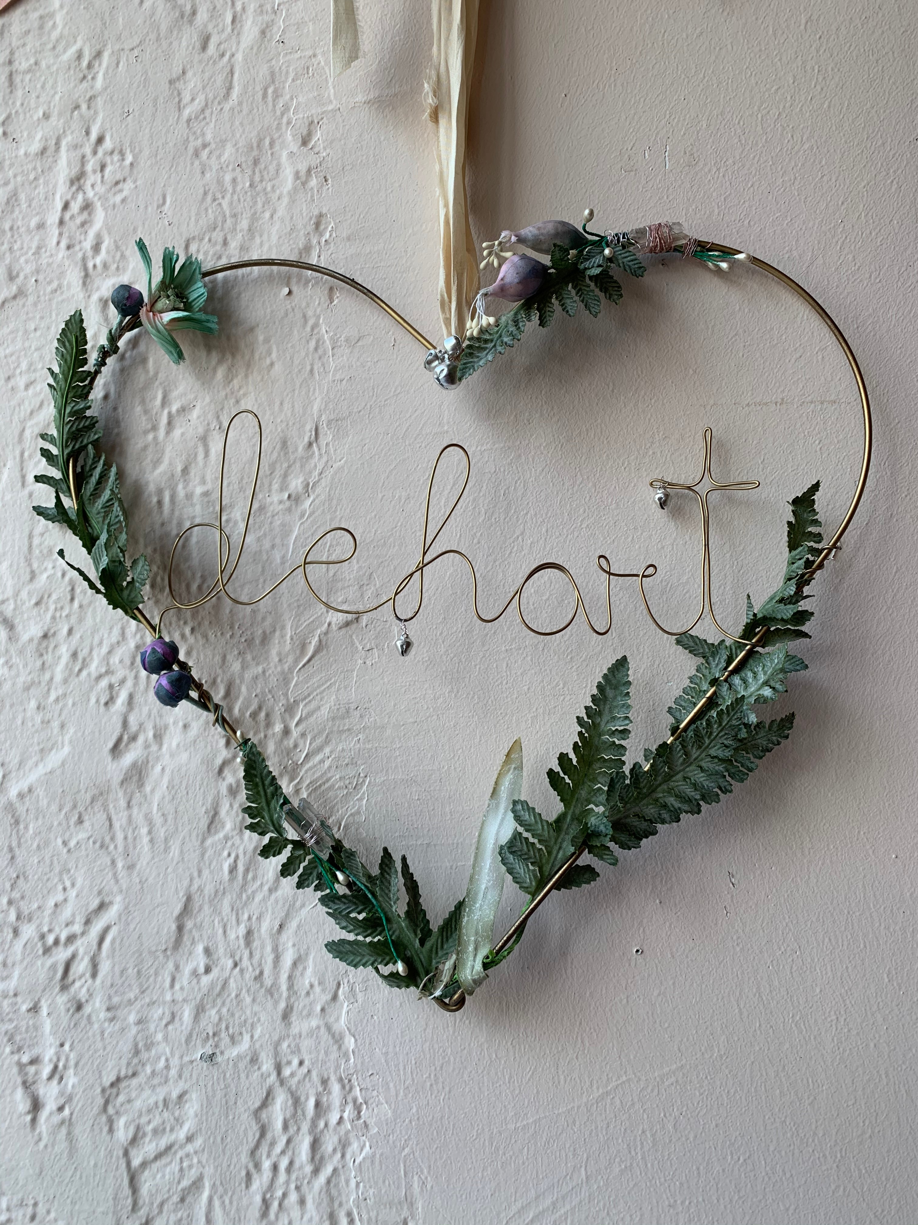 Wire Heart Wreath - PARCEL