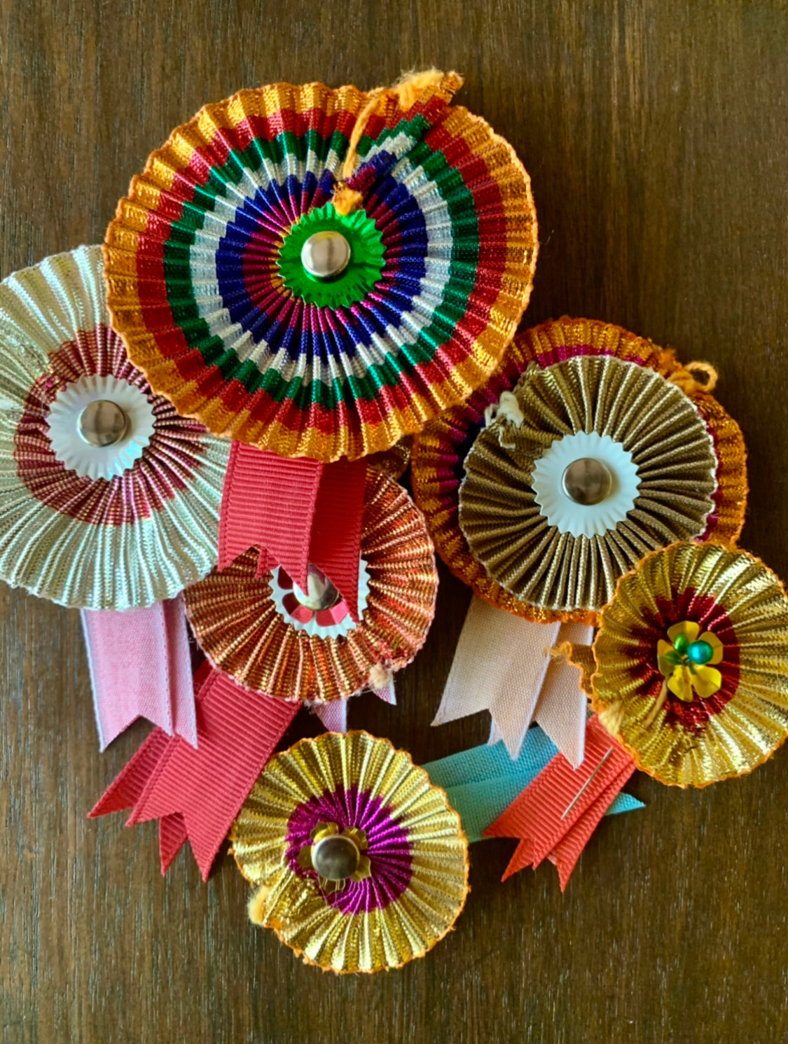 Ribbon Rosette Commemorative Badge Ornaments