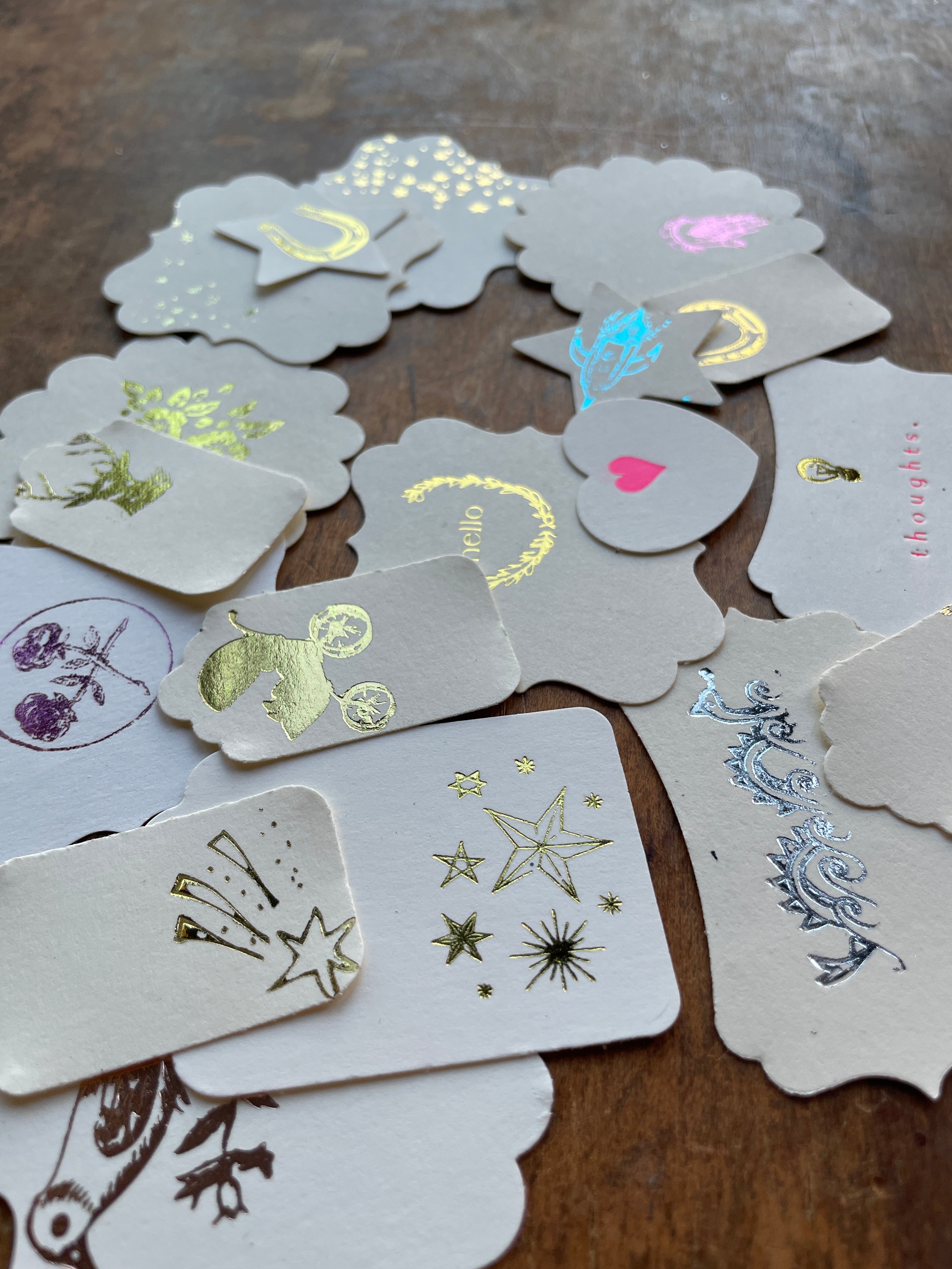 ‘Misfits’ Assorted Foil-Pressed Gift Tags