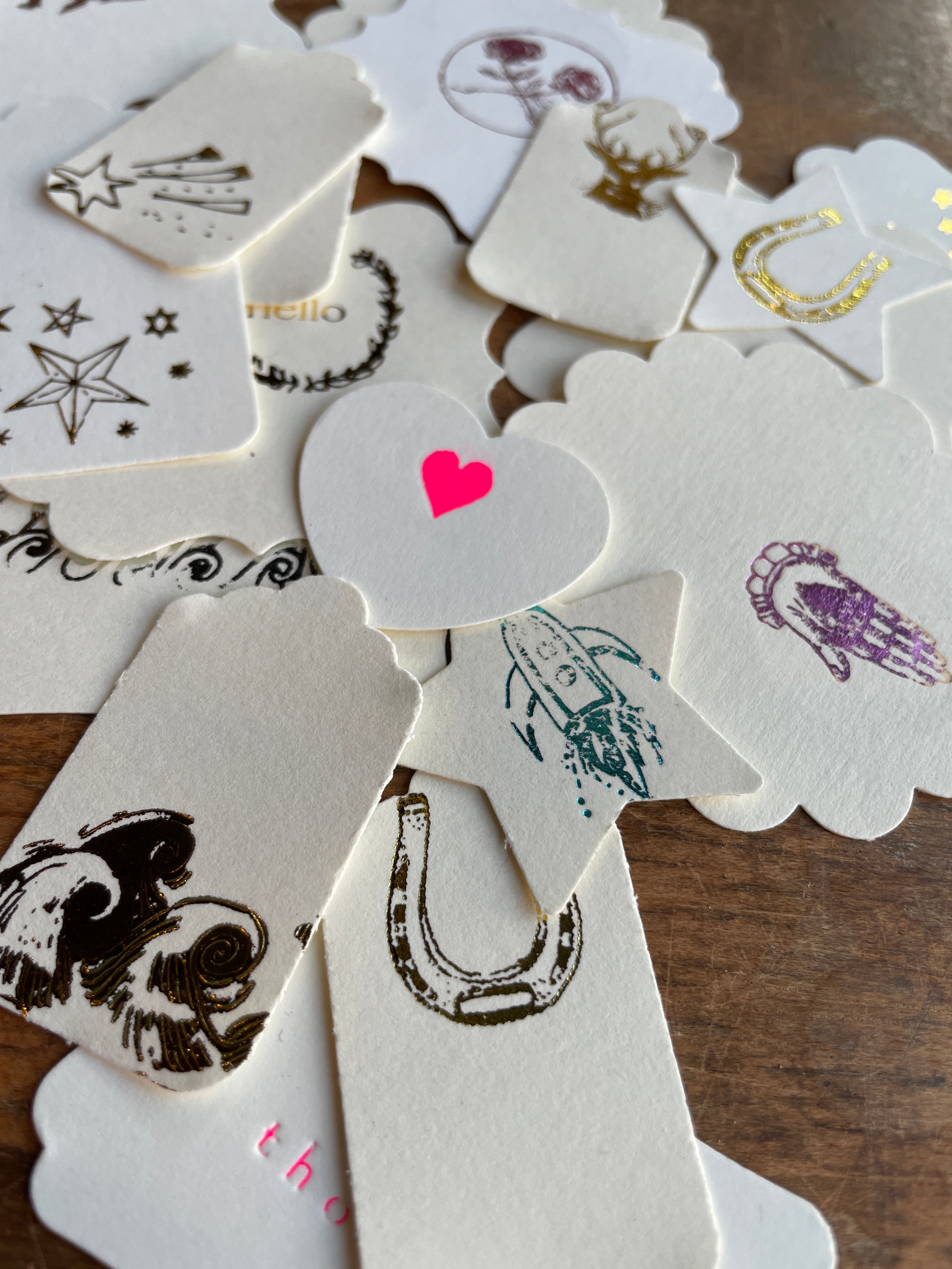 ‘Misfits’ Assorted Foil-Pressed Gift Tags