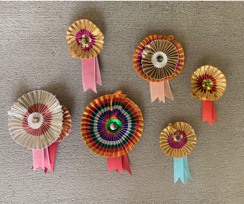 Ribbon Rosette Commemorative Badge Ornaments