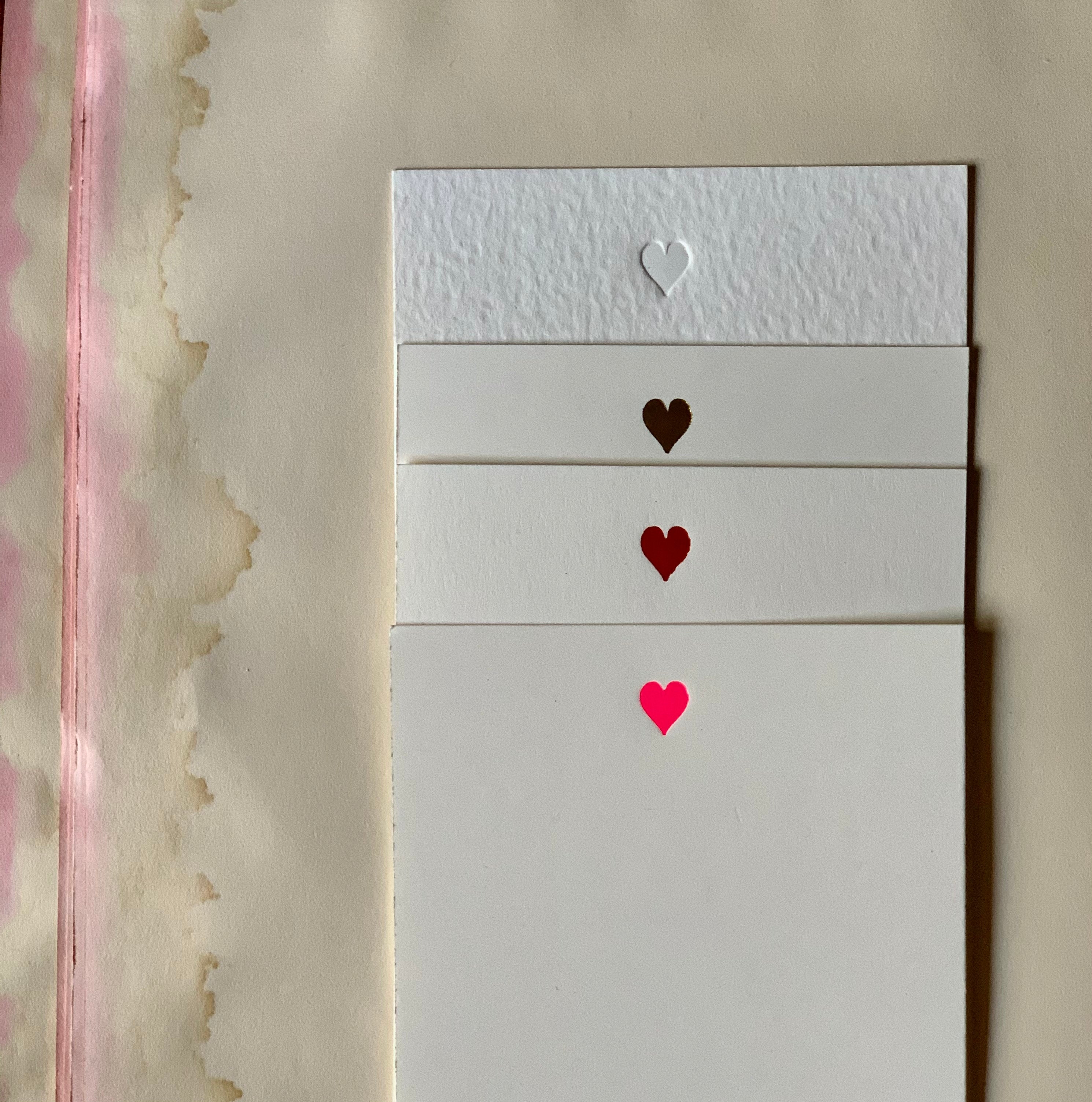 Tiny Heart Foil-pressed Notecards