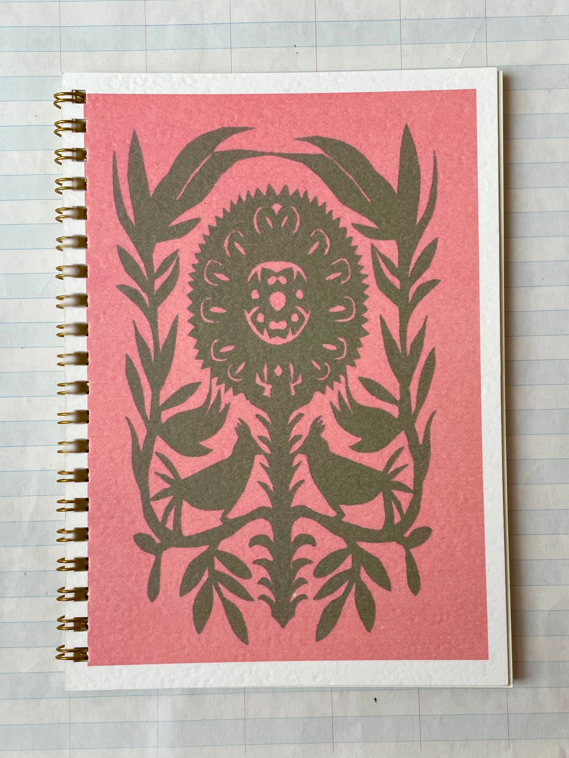 Papercut Flower Notebooks