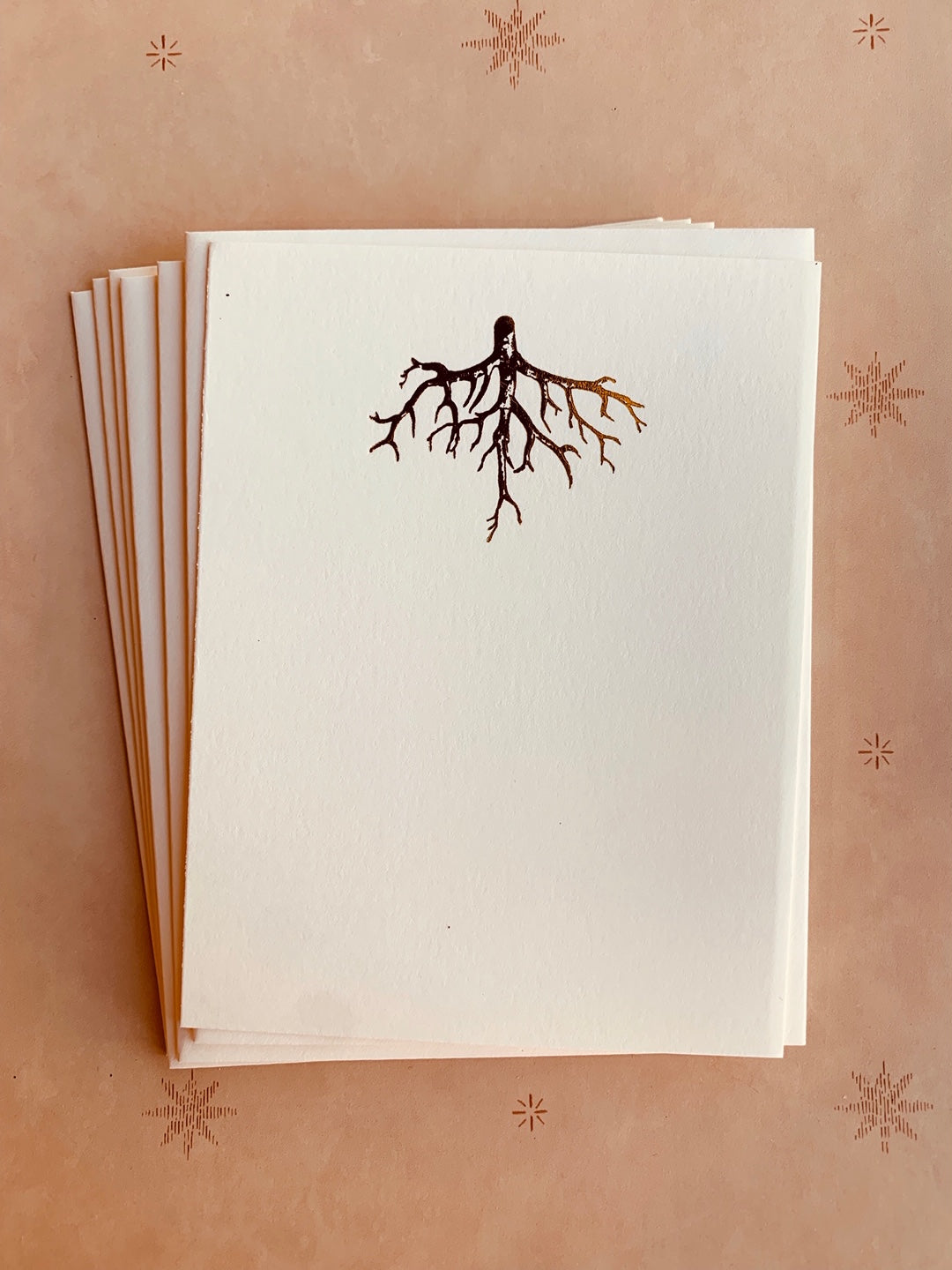 Roots Foil Pressed Stationery Set - PARCEL