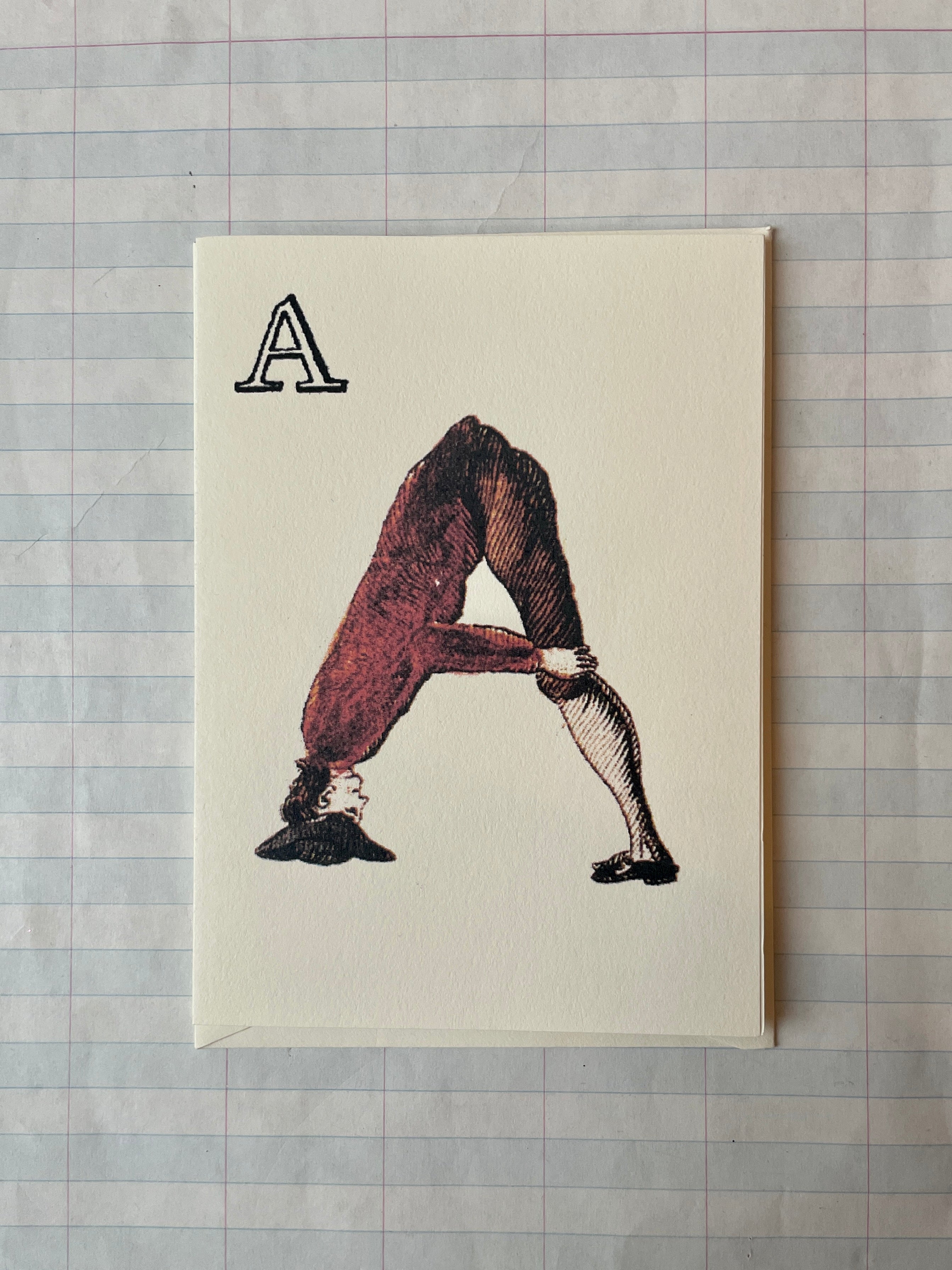 Posture Alphabet Folded Notecard Set