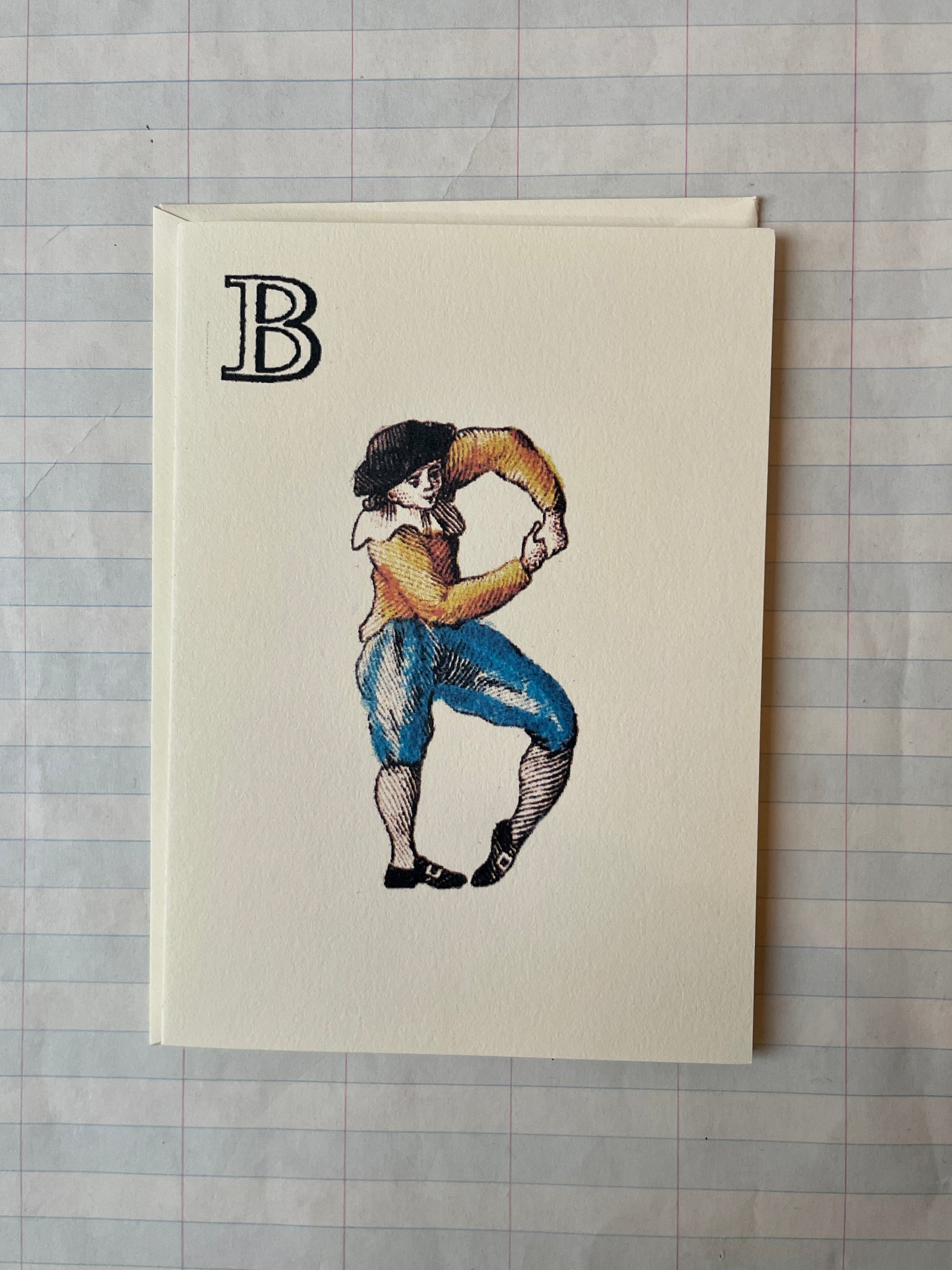 Posture Alphabet Folded Notecard Set