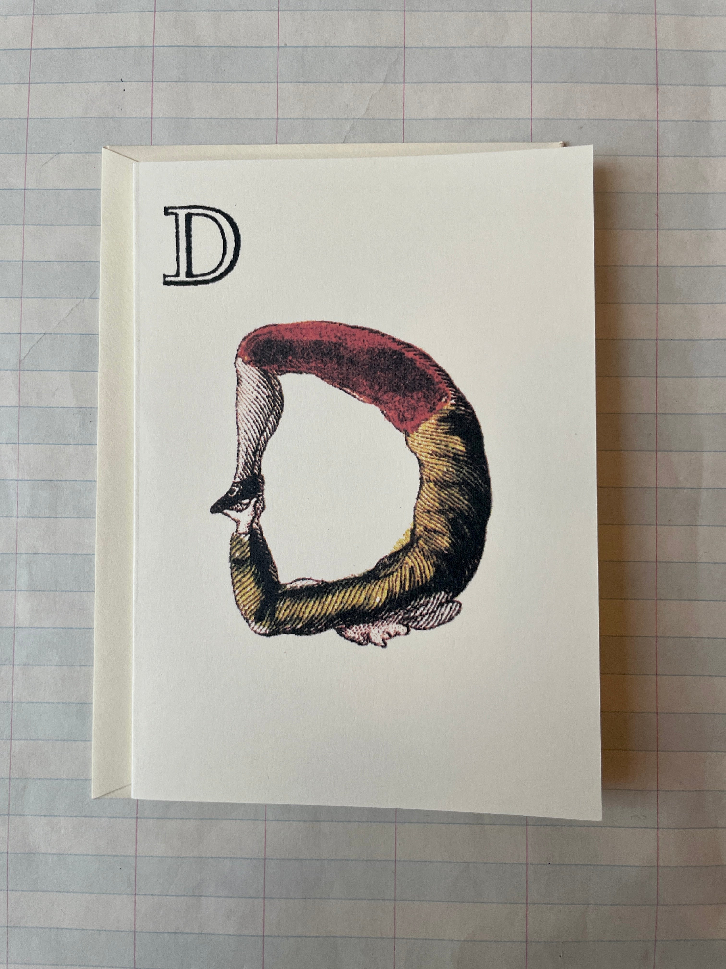 Posture Alphabet Folded Notecard Set