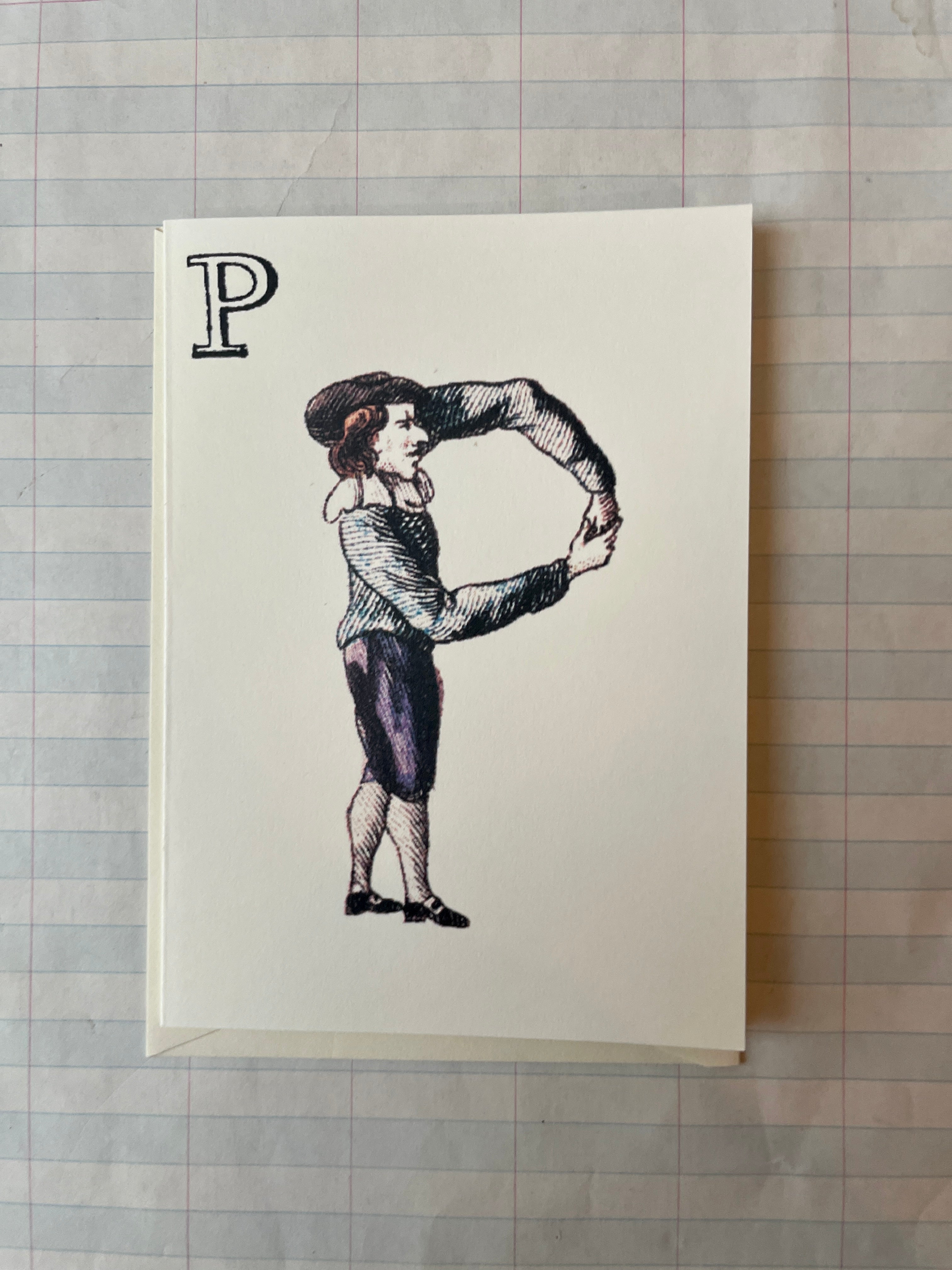 Posture Alphabet Folded Notecard Set