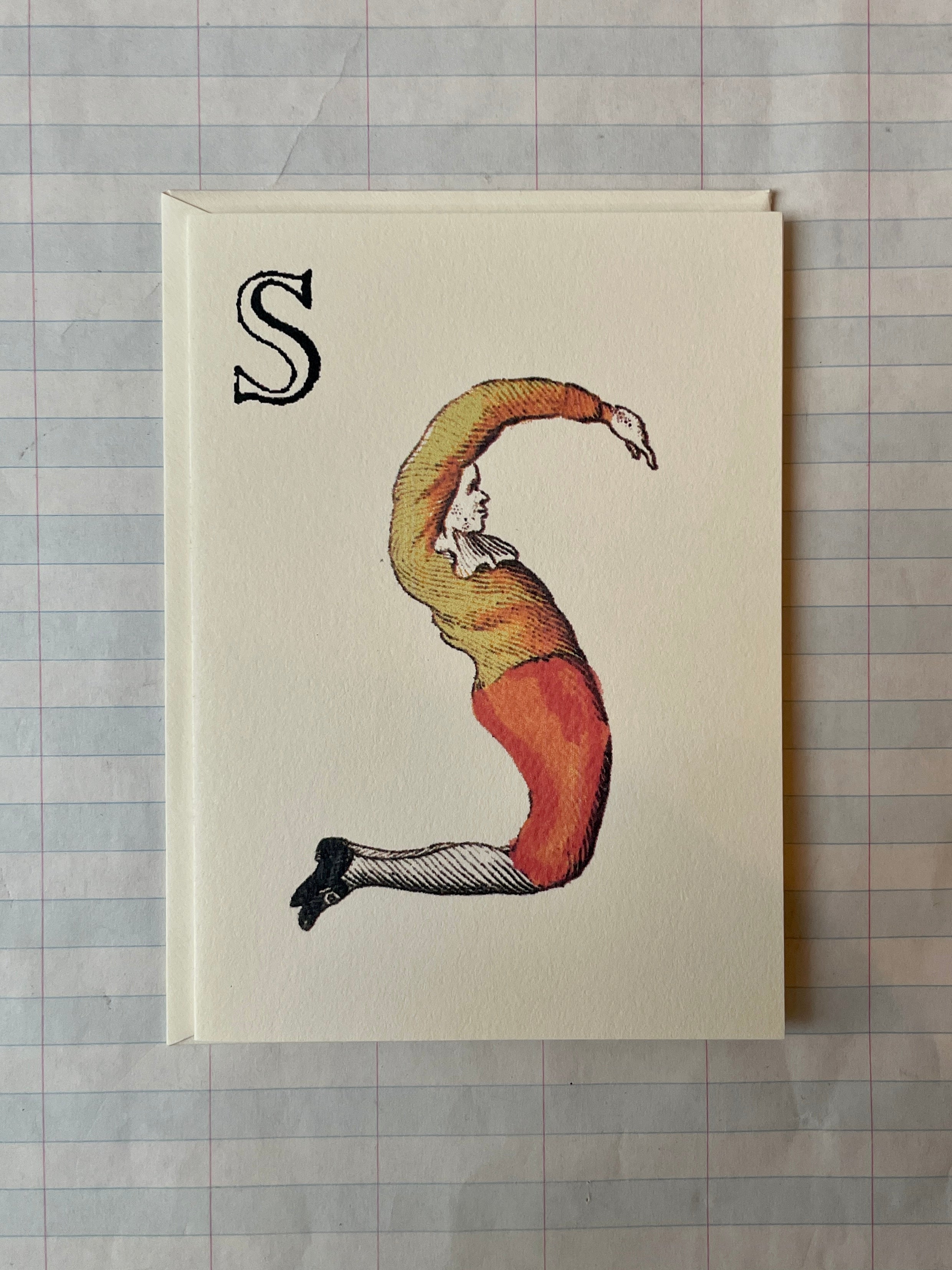 Posture Alphabet Folded Notecard Set