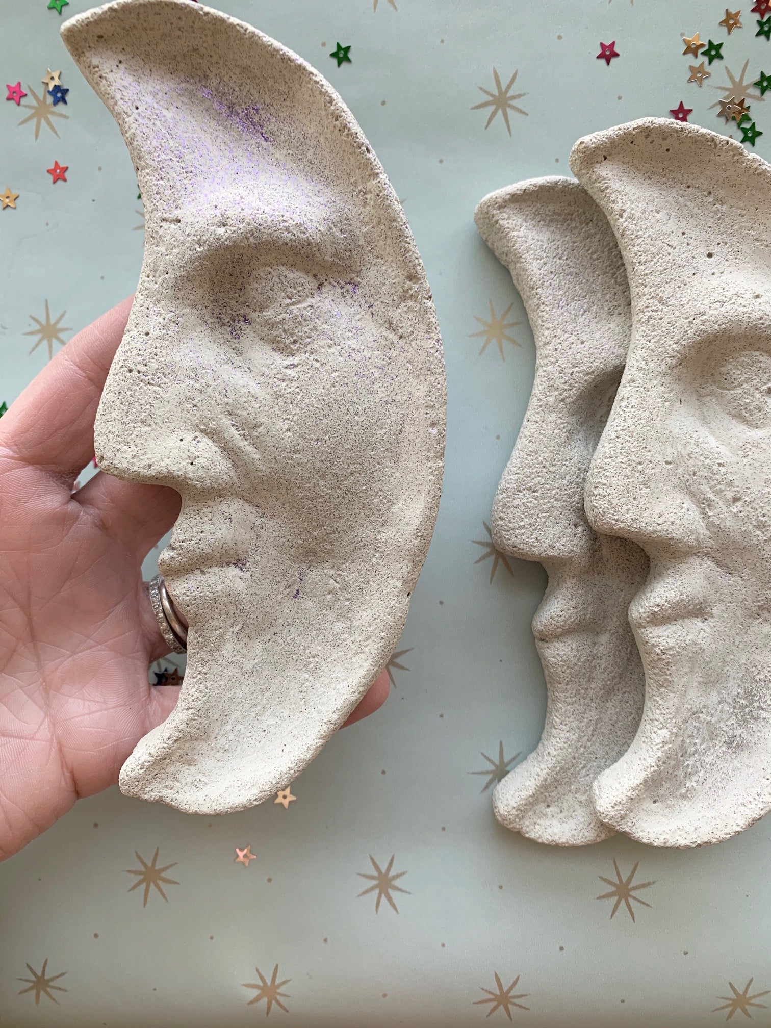 Moon Face Concrete Trinket Dish - Made to Order - PARCEL