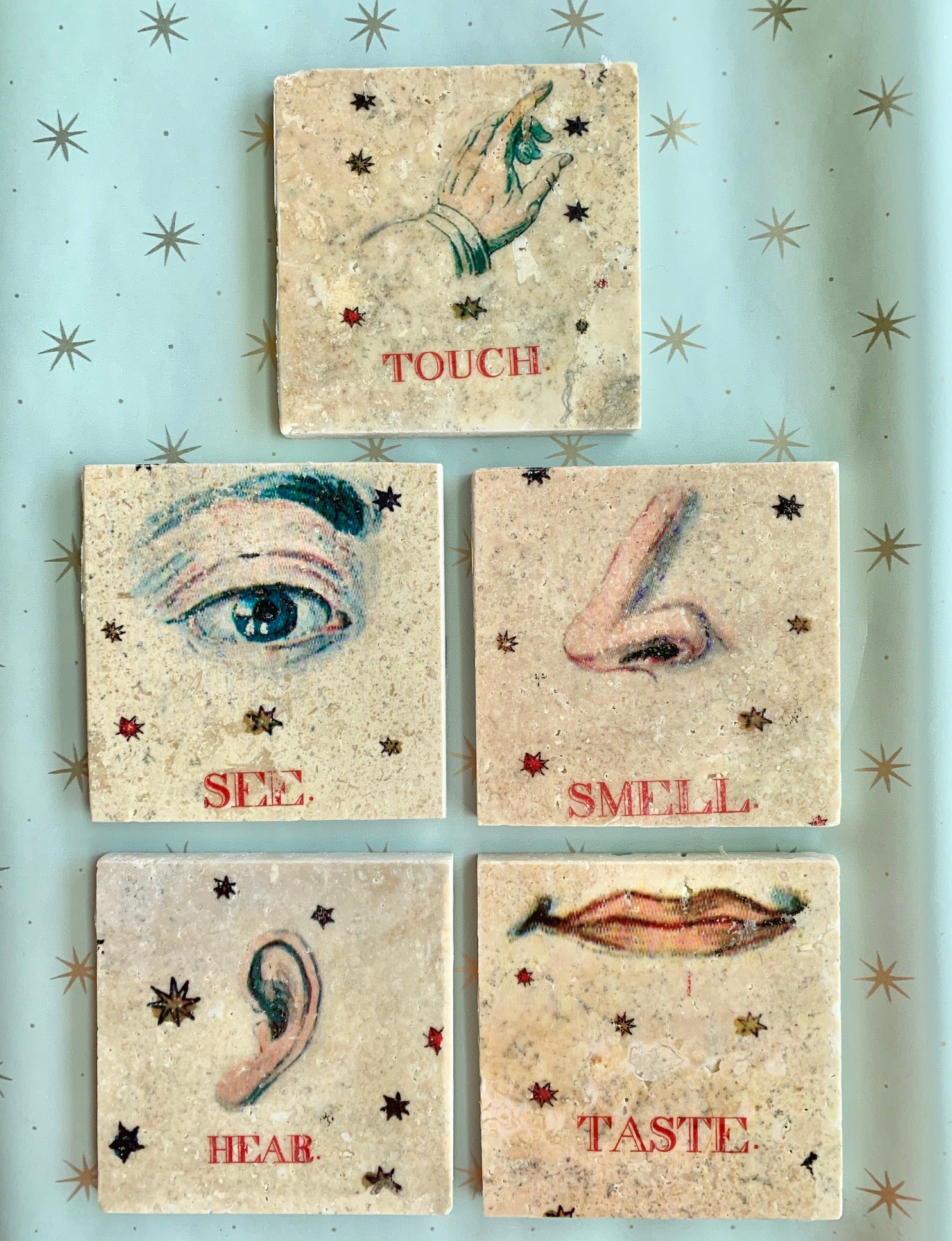 The Five Senses Handmade Decorative Tiles - PARCEL