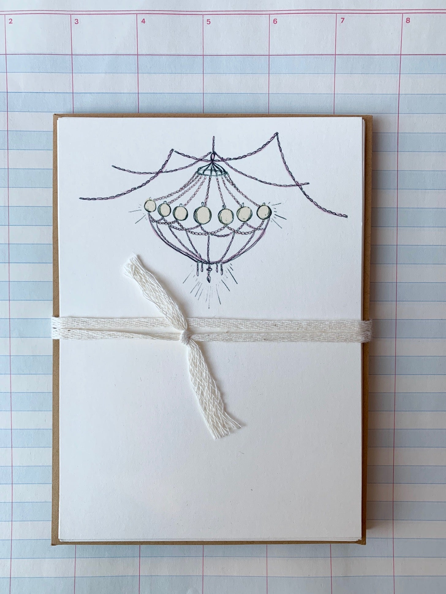 Chandelier Swag Notecards - PARCEL