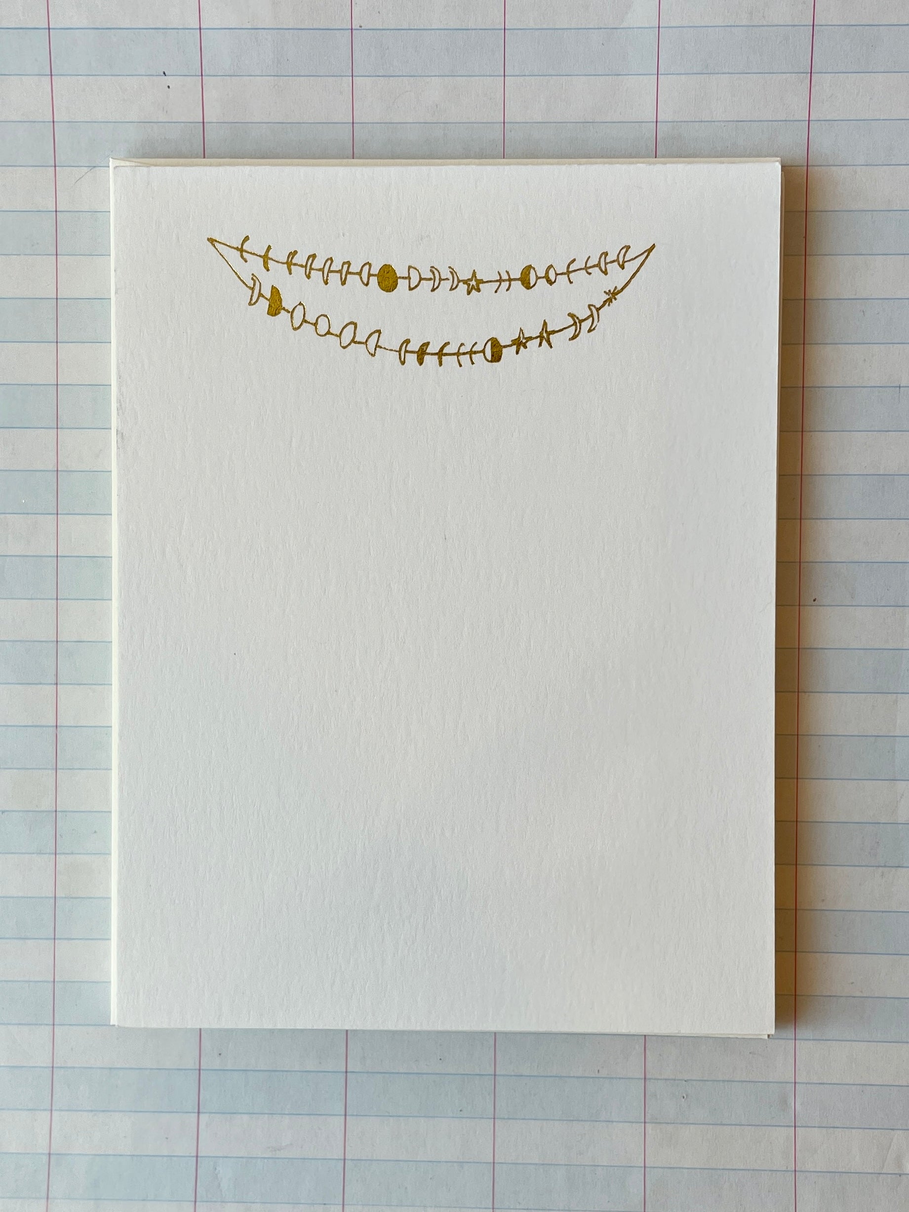 Celestial Garland Foil Pressed Stationery