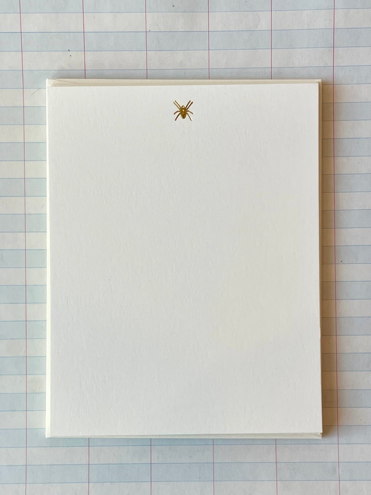 Tiny Spider Foil-pressed Notecards