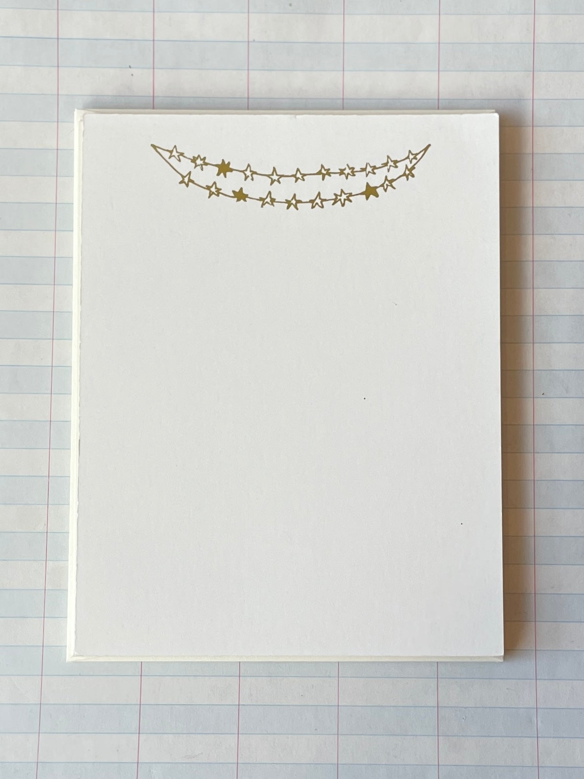 Star Garland Foil Pressed Stationery