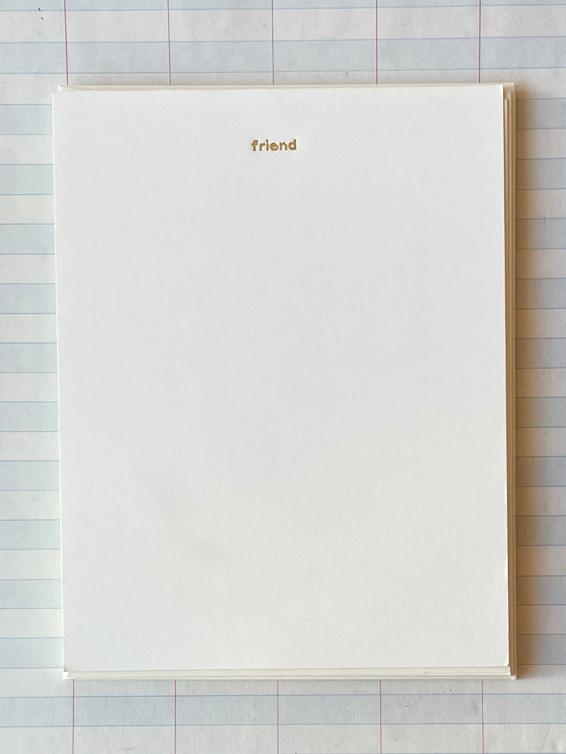 Tiny Friend Foil-pressed Notecards