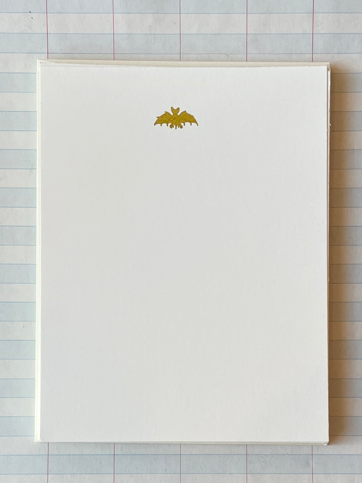 Tiny Bat Foil Pressed Stationery