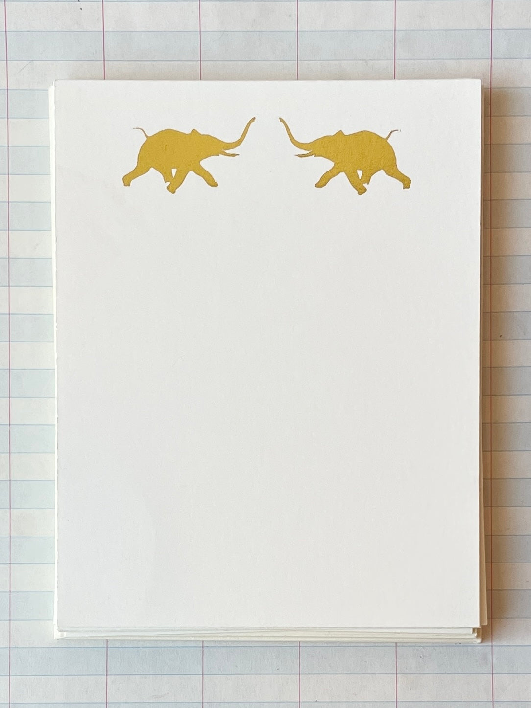 Dancing Elephants Foil Pressed Stationery