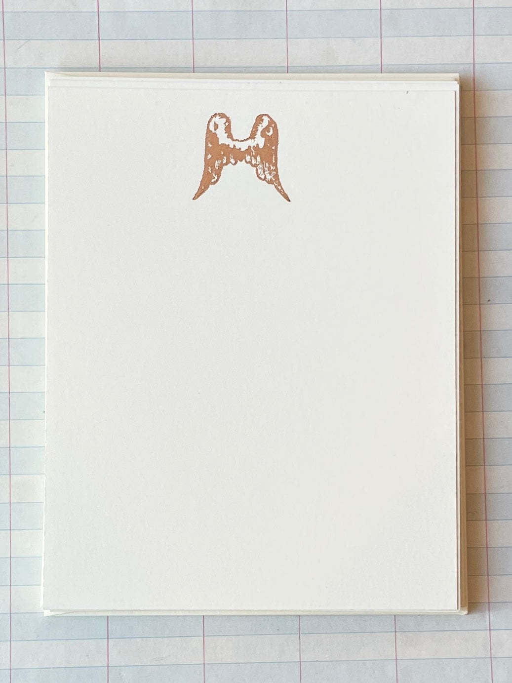 Angel Wings Foil Pressed Stationery