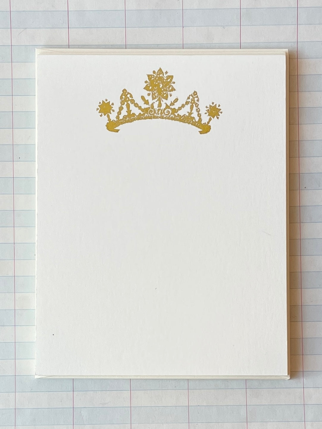 Star Crown Foil Pressed Stationery