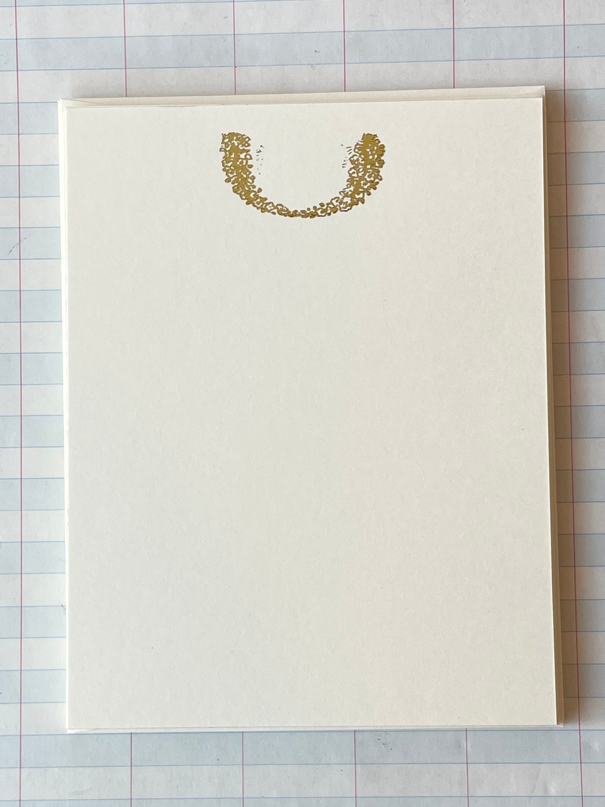 Laurel Bough Foil Pressed Stationery