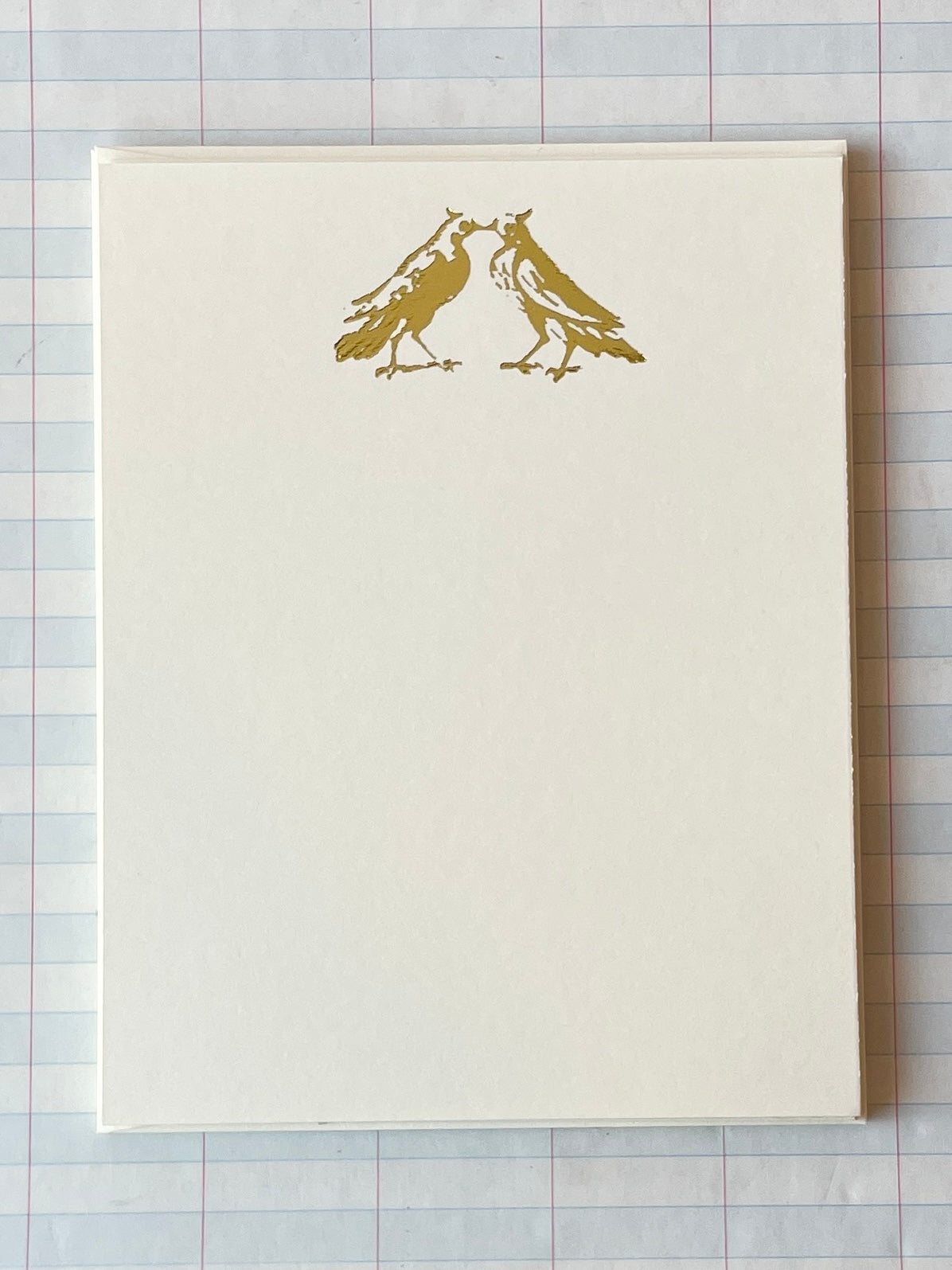 Love Birds Foil Pressed Stationery