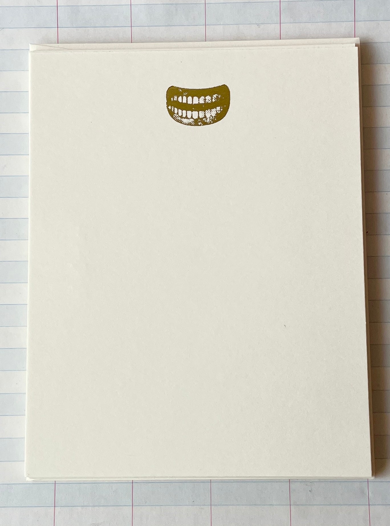 Smile Big Foil Pressed Stationery