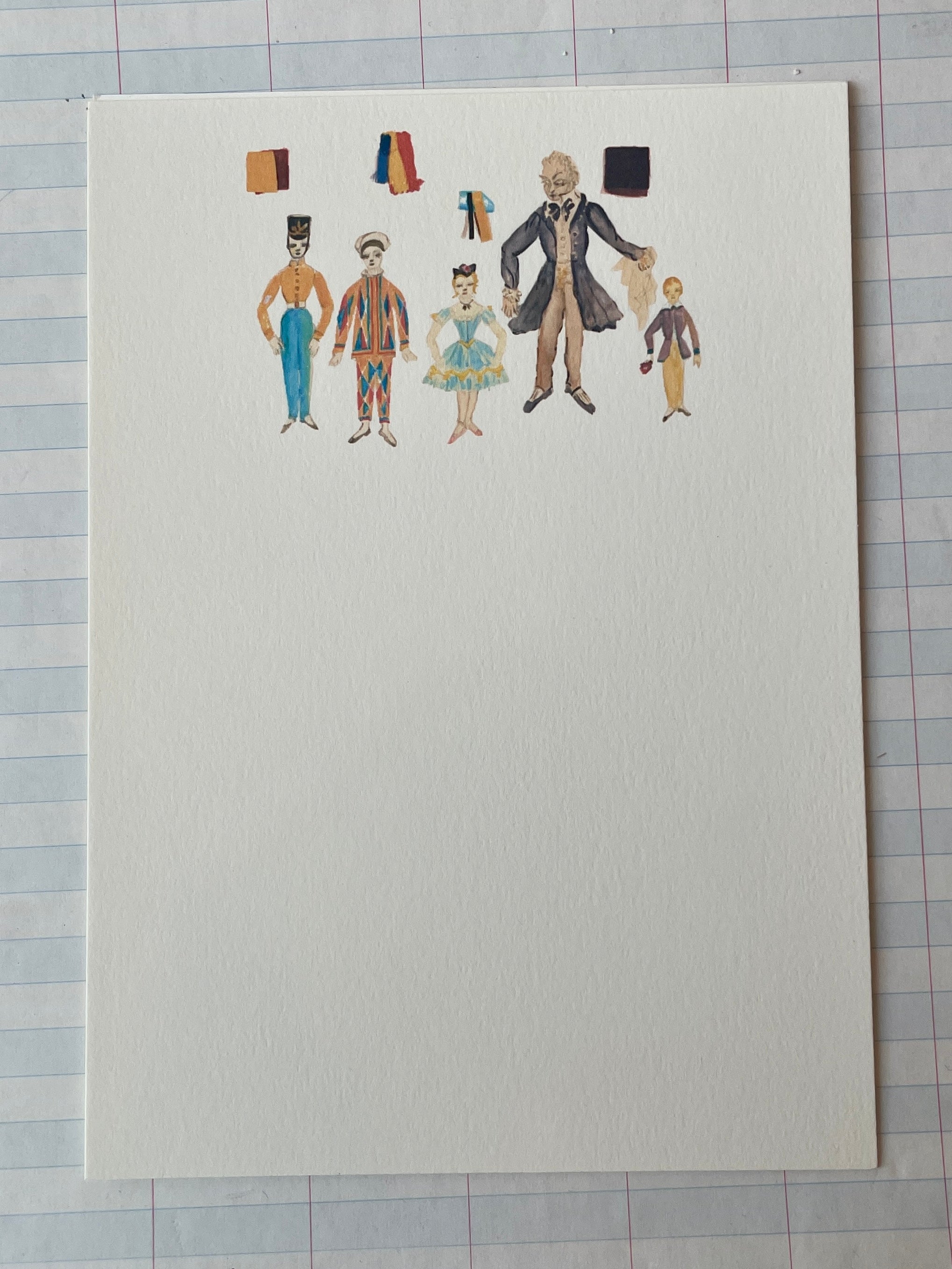 Theatrical Performers Notecards