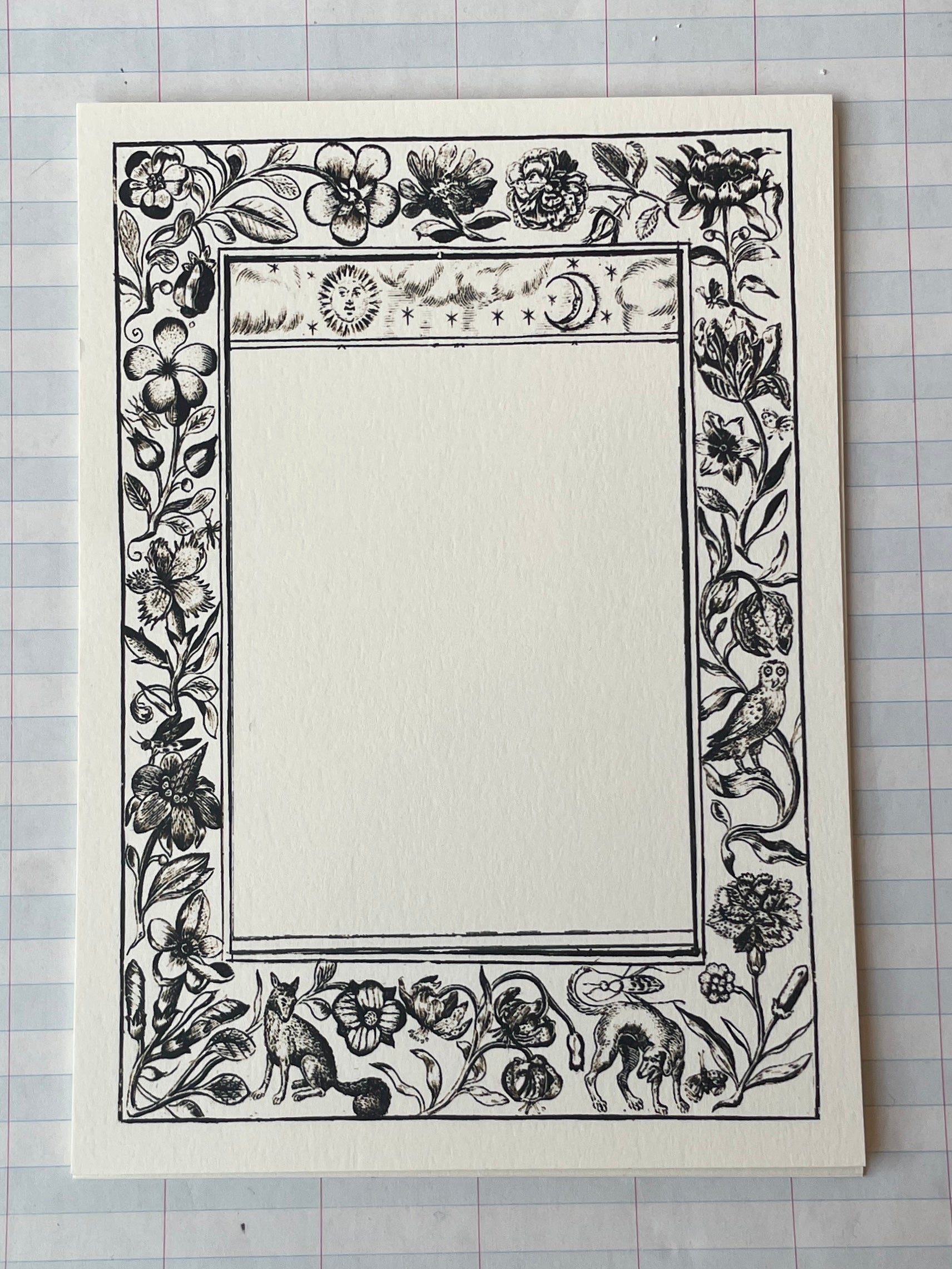 Naturalist Frames Printed Stationery