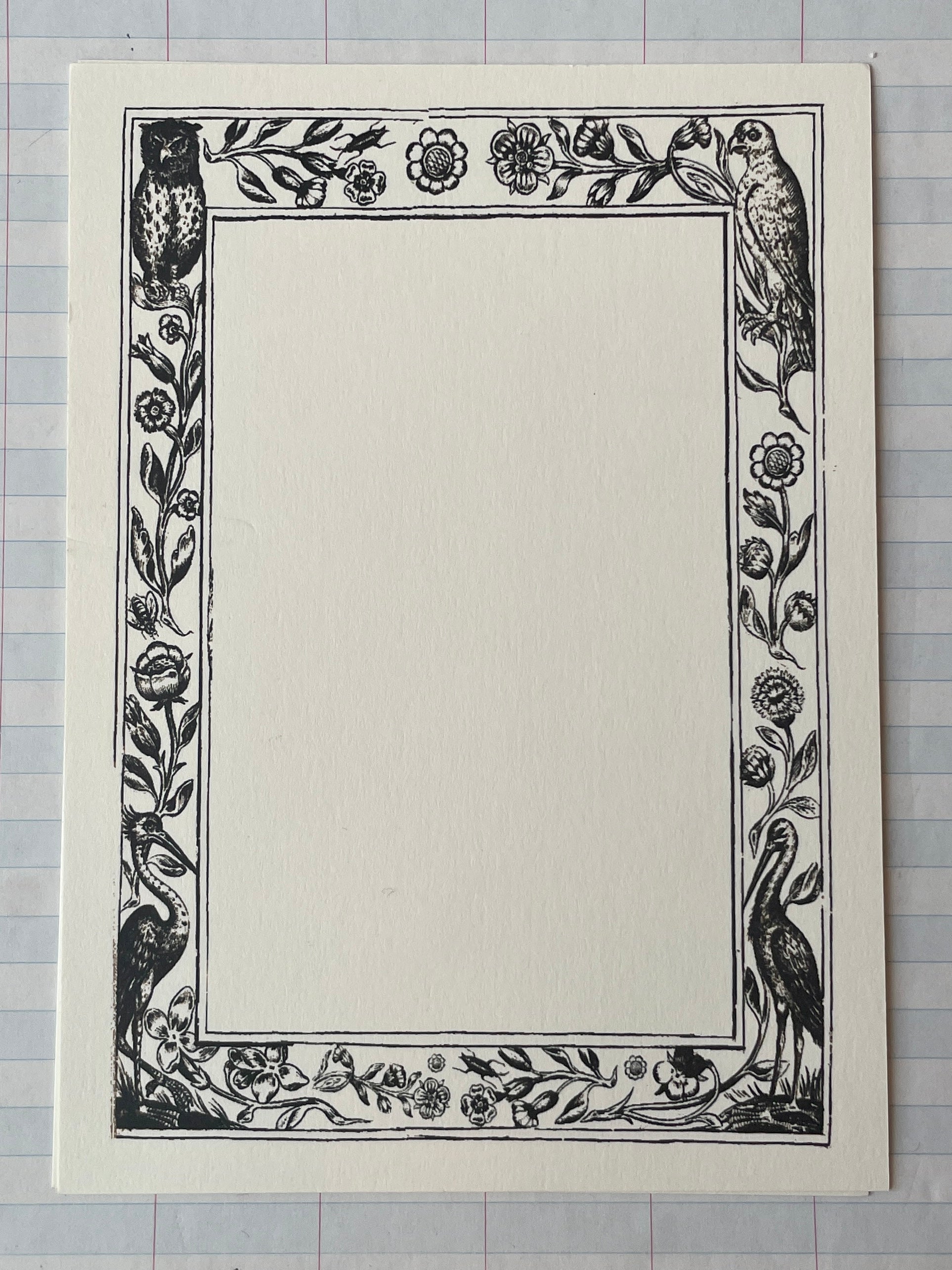 Naturalist Frames Printed Stationery