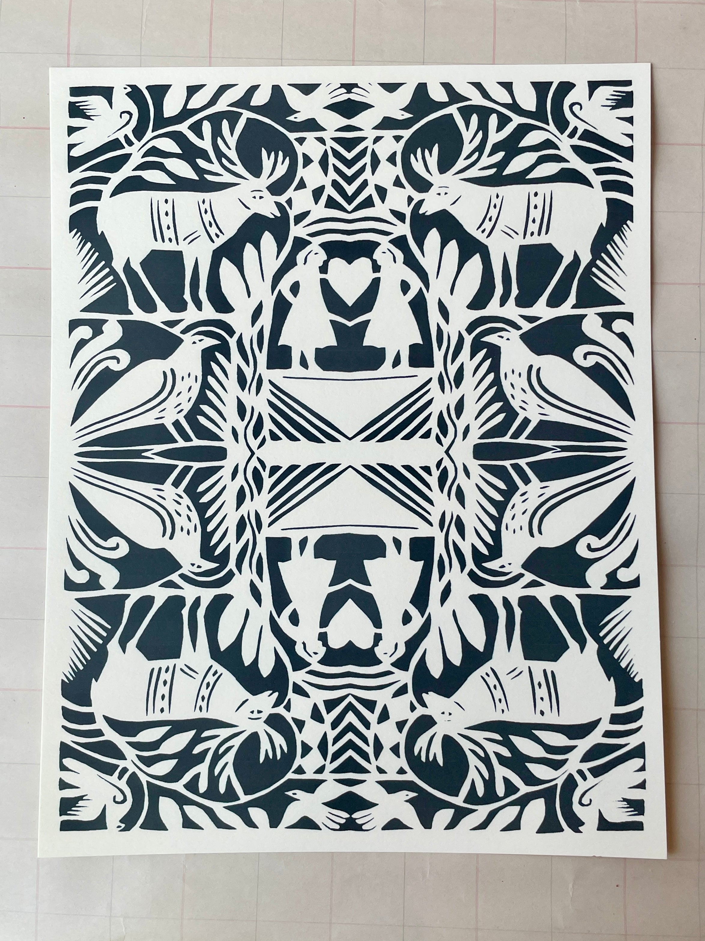 Papercut Mirror Image
