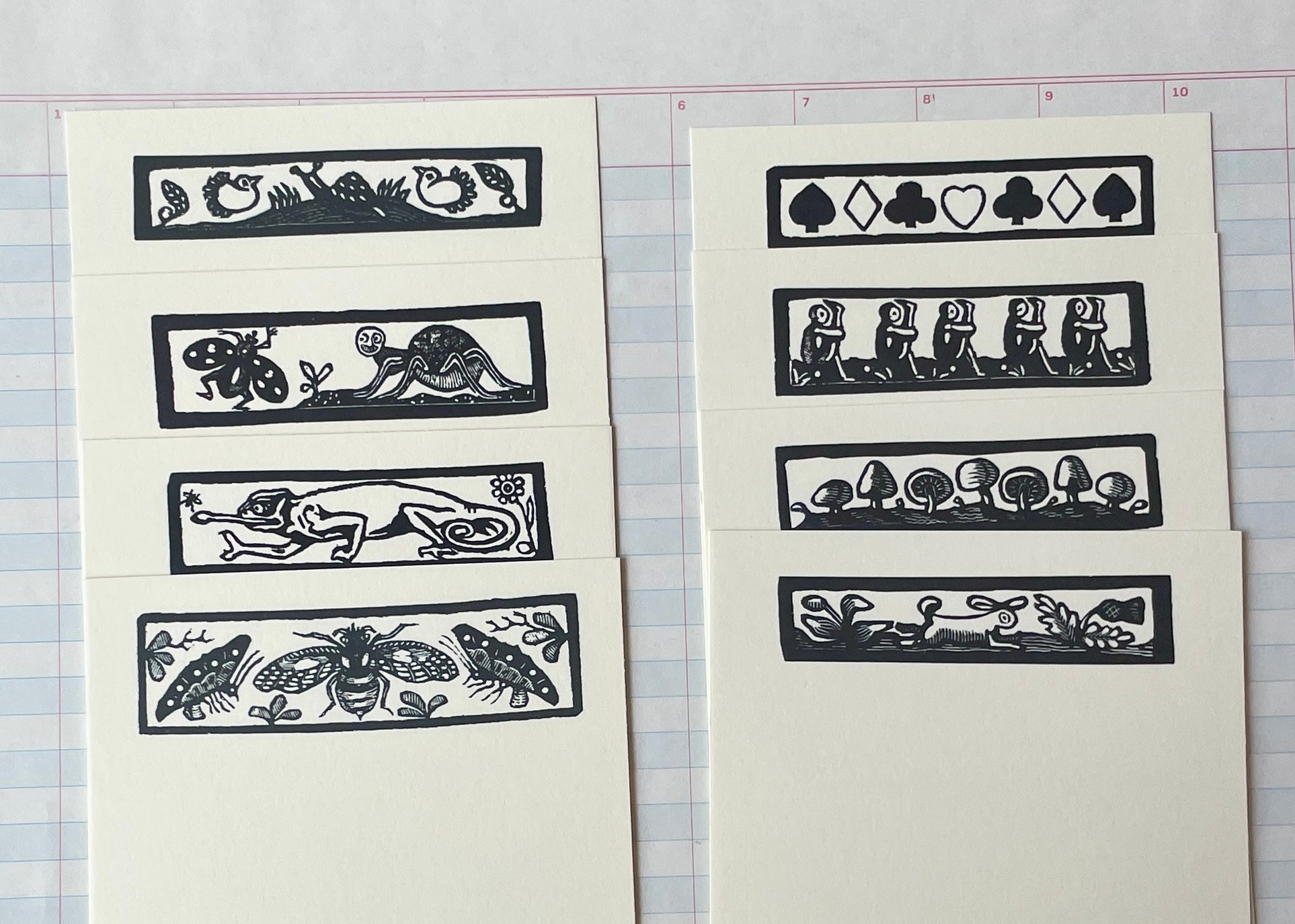 Quaint Woodcut Notecards