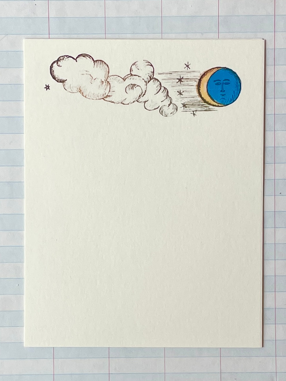 Moon Facing Clouds Notecards