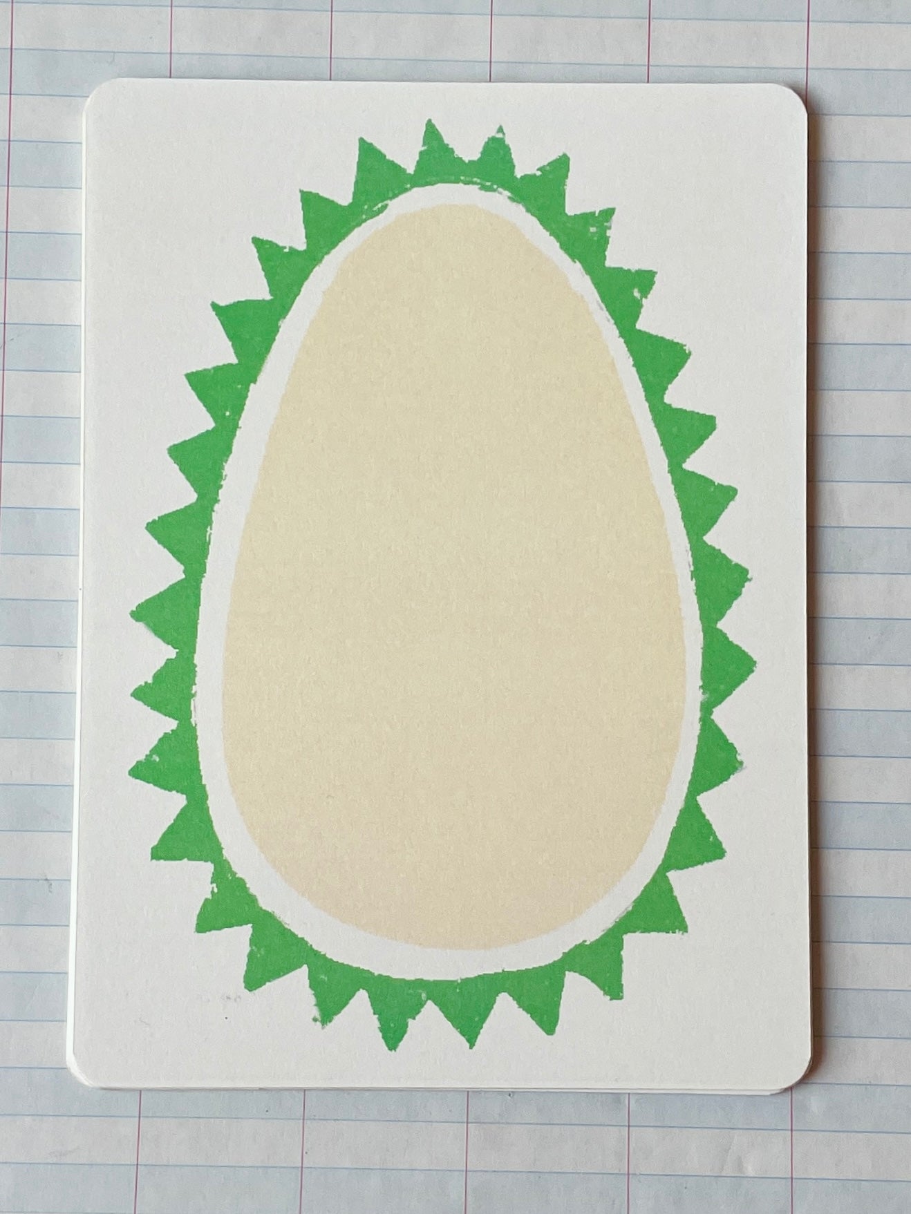 Egg Frame Printed Notecards