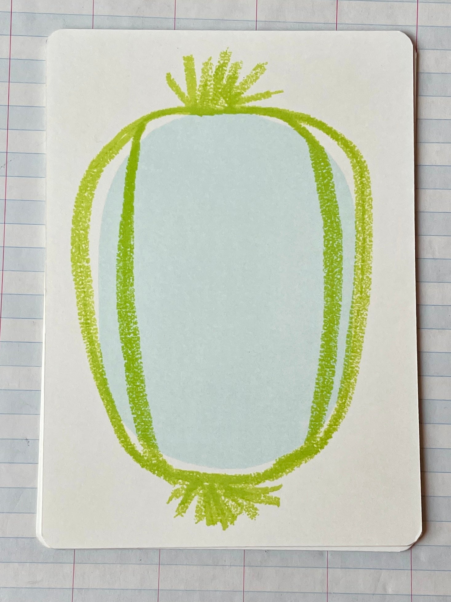 Candy Wrapper Frame Printed Notecards