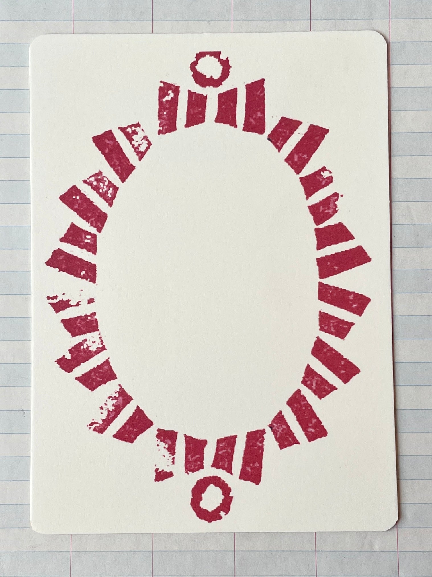 Fringe Frame Printed Notecards