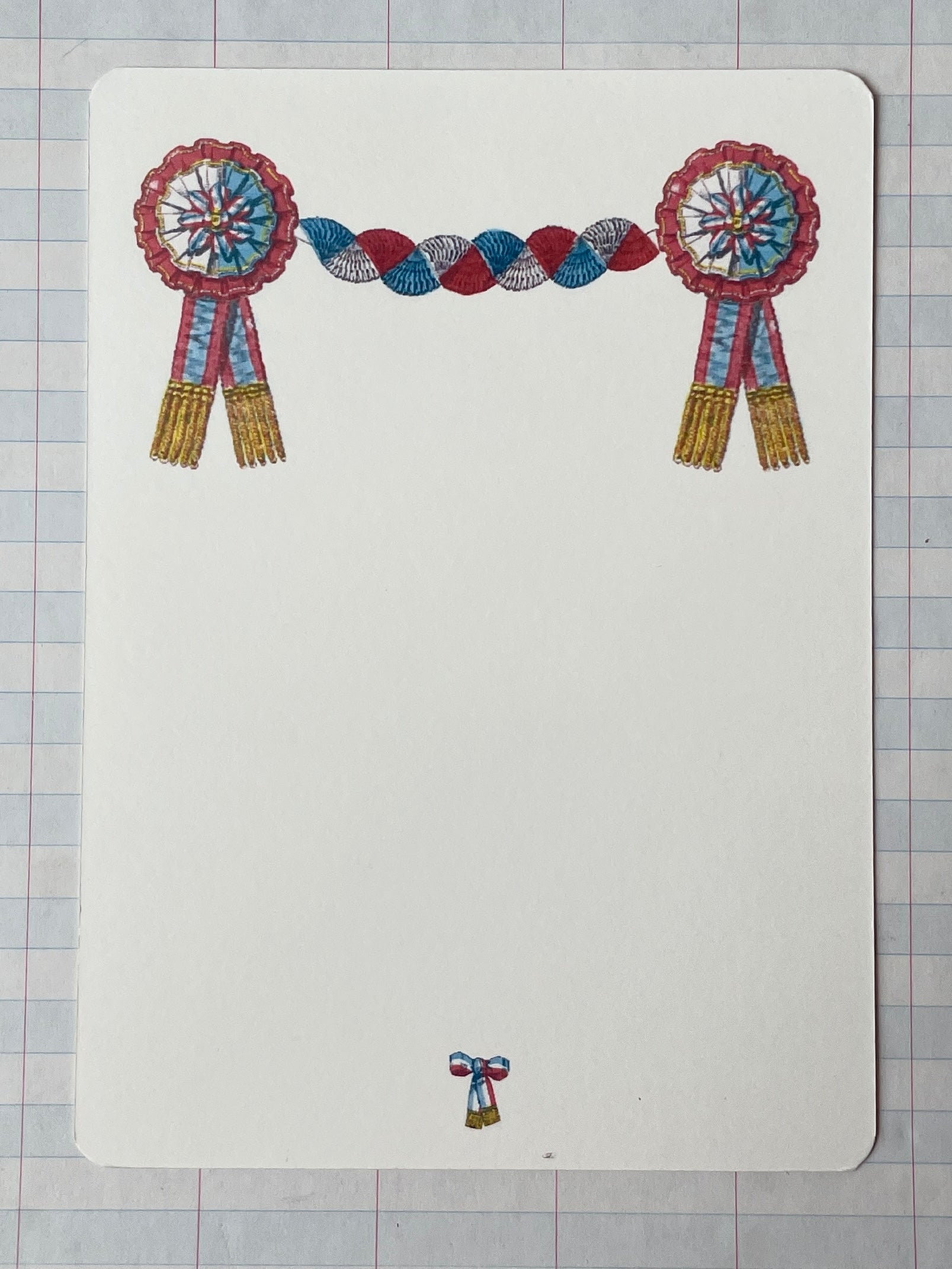 Ribbon Medallion Notecards