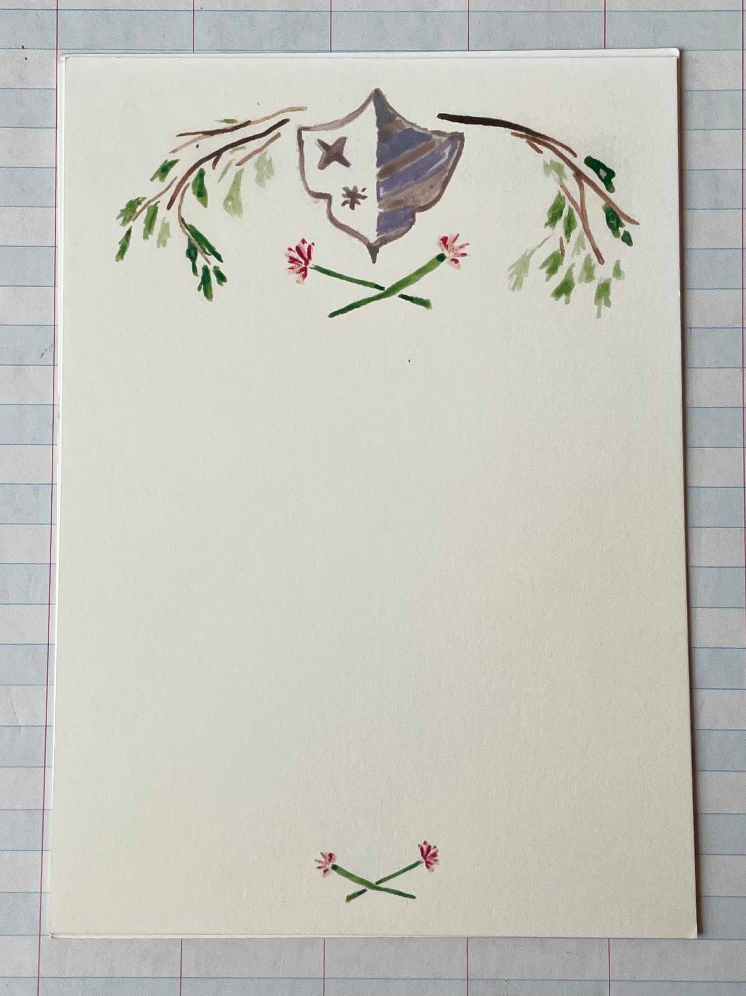 Shield and Branch Notecards