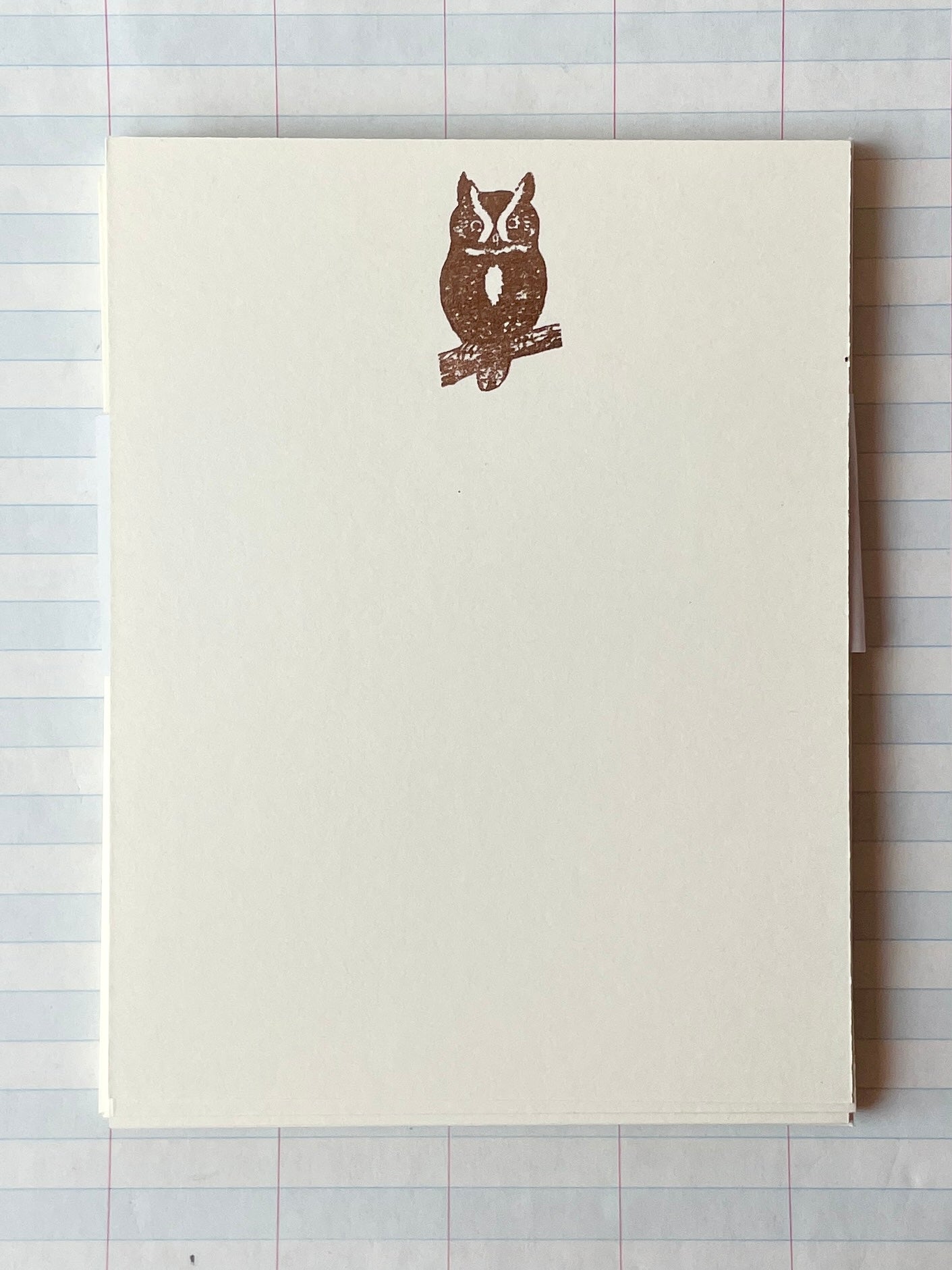 Wise Owl Foil Pressed Stationery