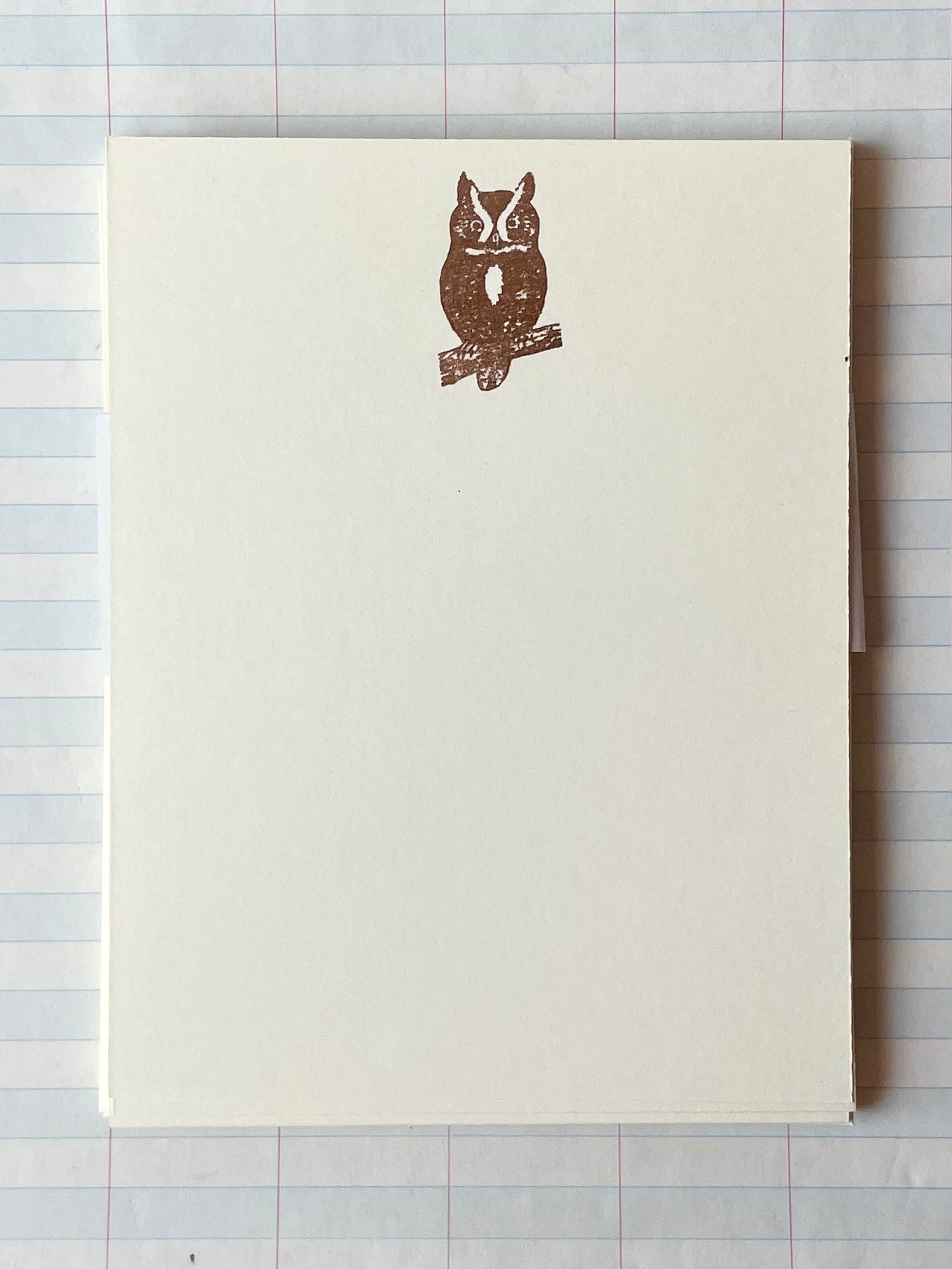 Wise Owl Foil Pressed Stationery