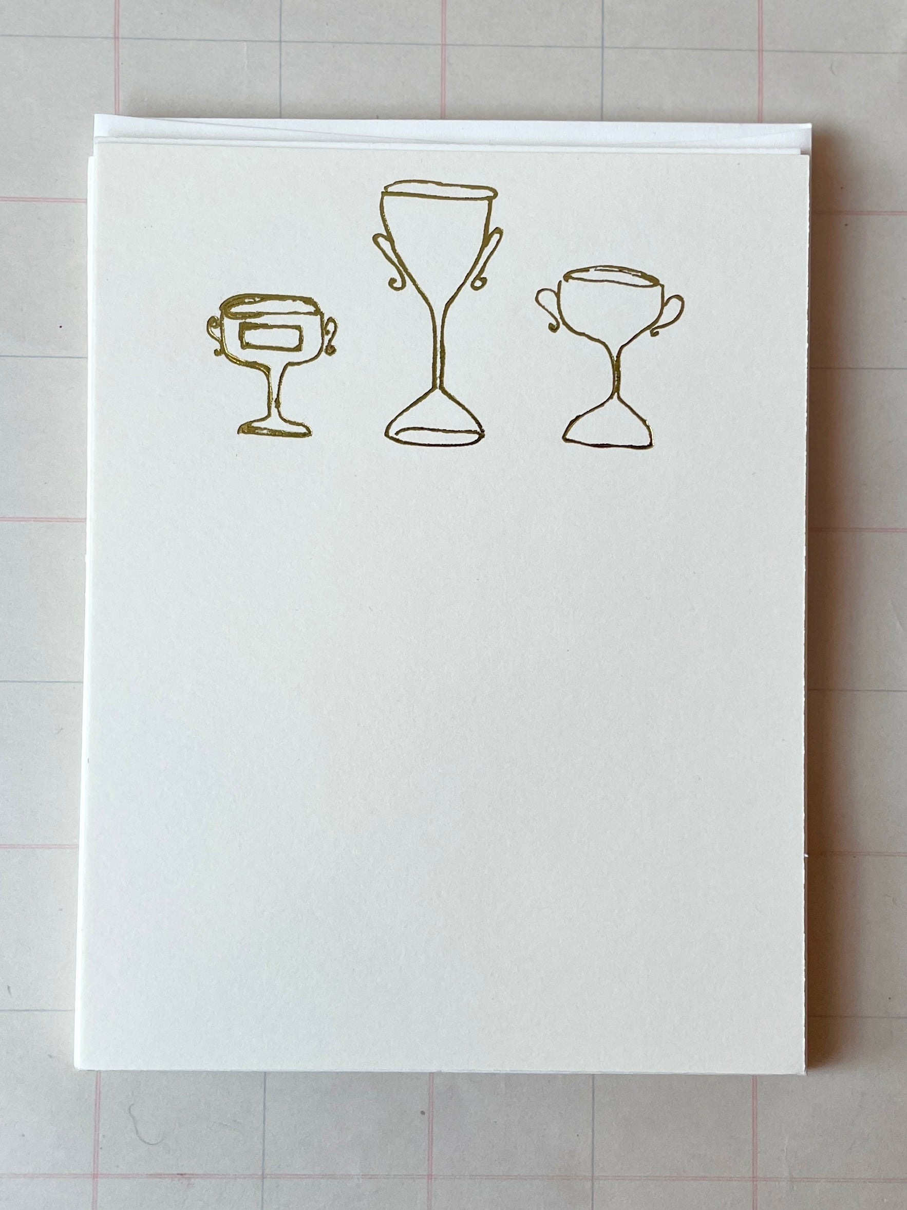 Loving Cups Foil-pressed notecards