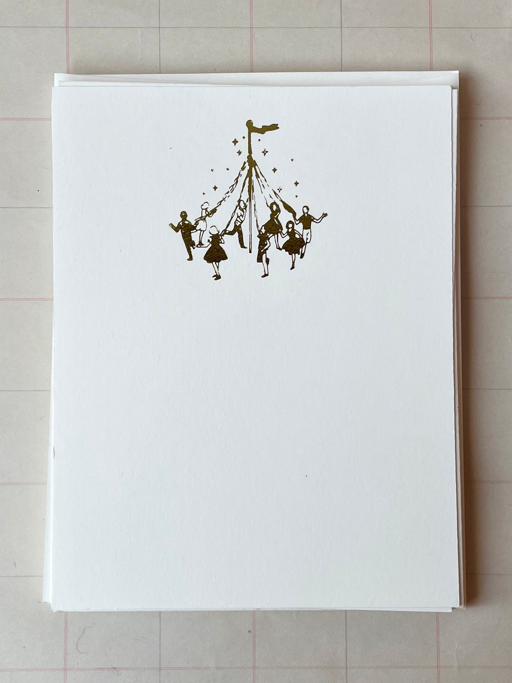 Maypole Foil Pressed Stationery