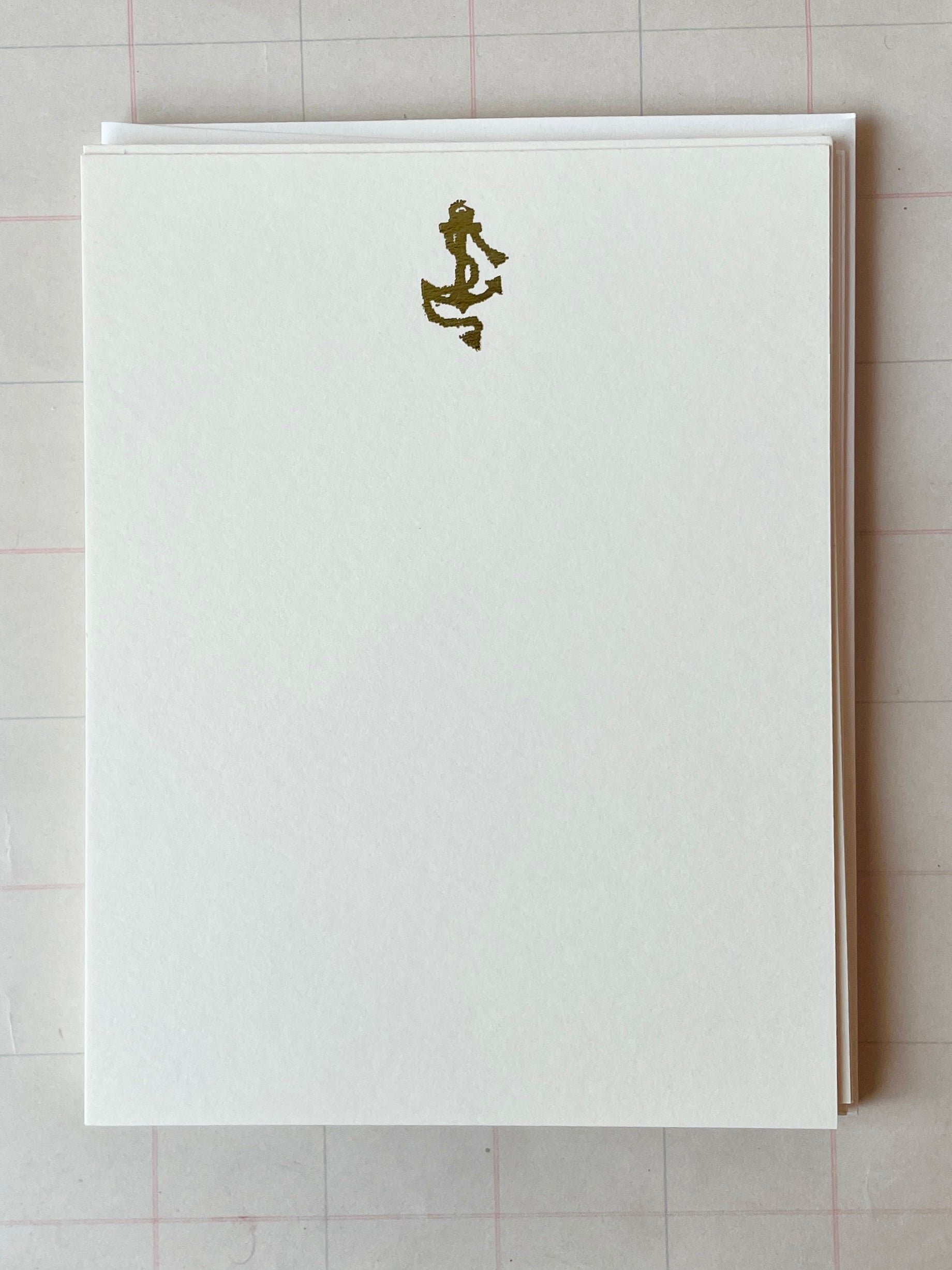 Foil Pressed Anchor Card - PARCEL