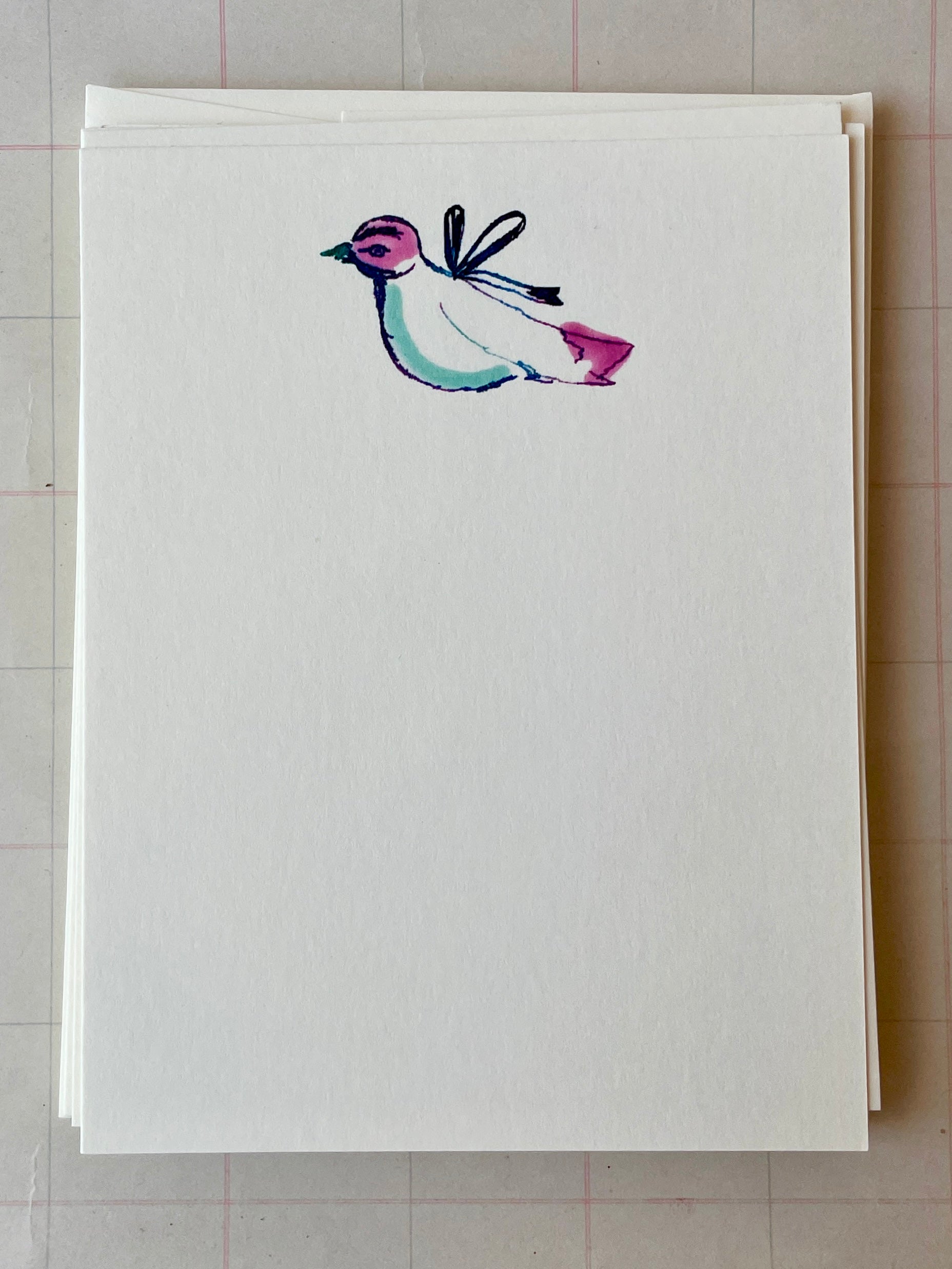 Nature Bird Watercolor Stationery