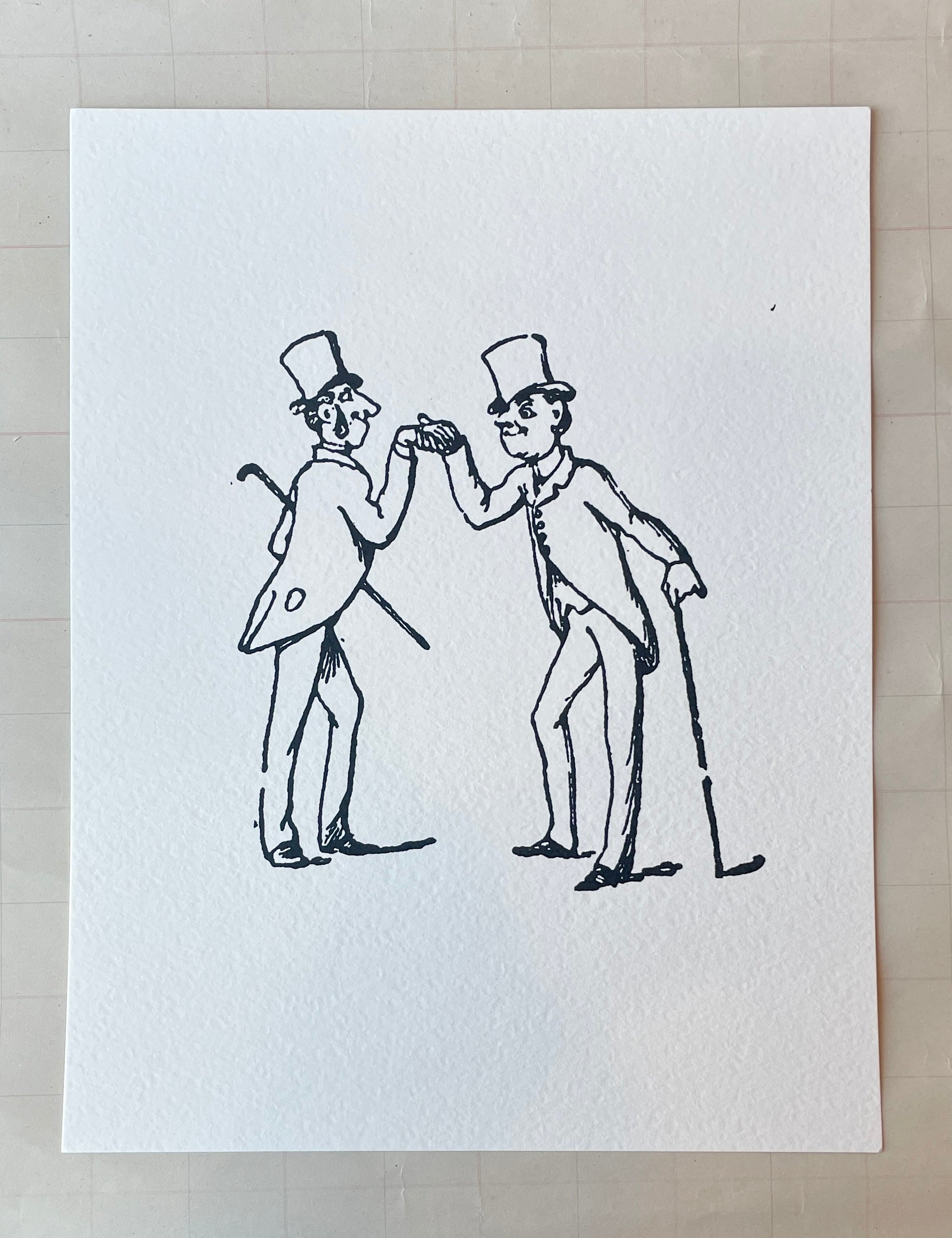 Fellas Dancing Art Print