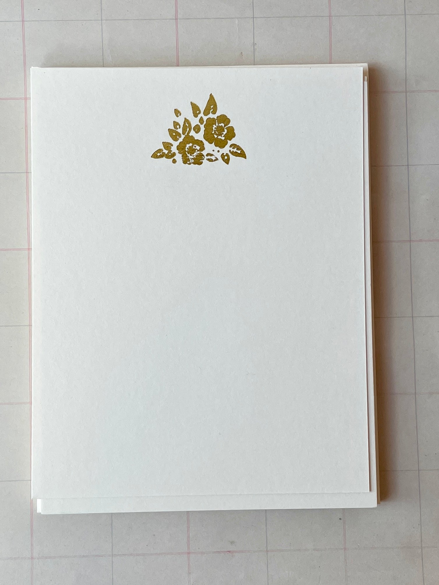 Foil Pressed Notes, Tropical Blossom - PARCEL