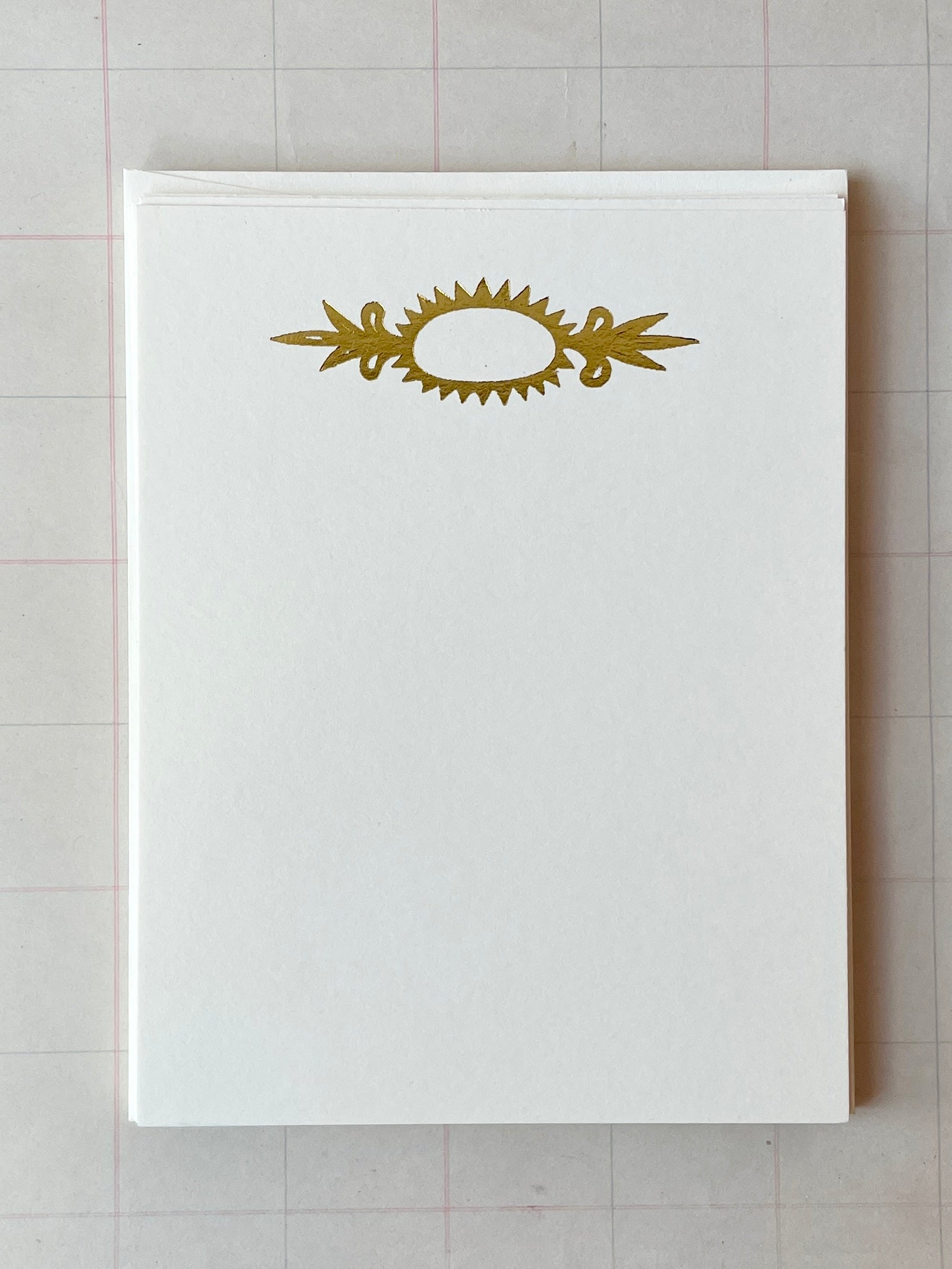 Candy Wrapper Frame Foil Pressed Stationery