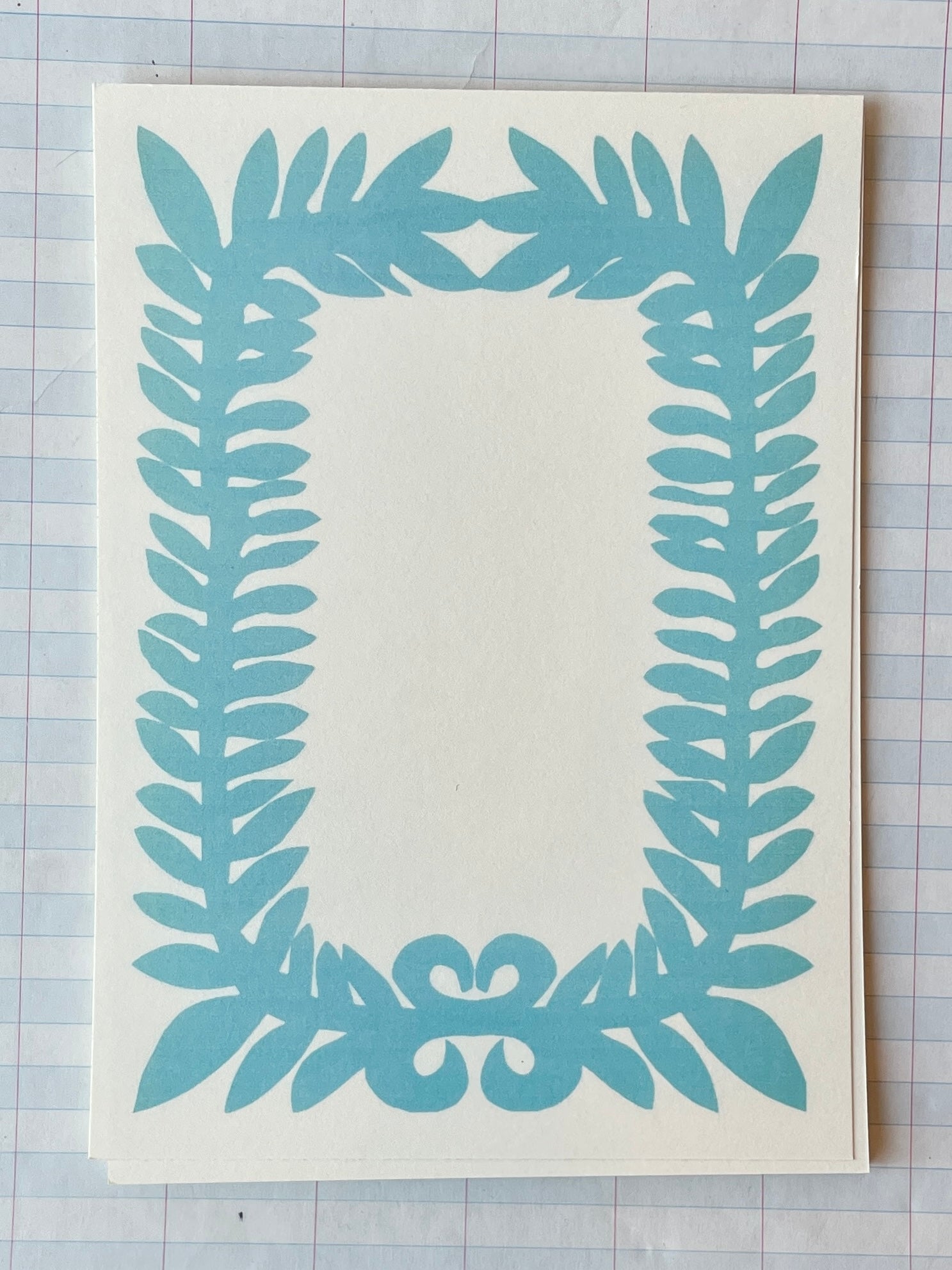 Leafy Border Notecards