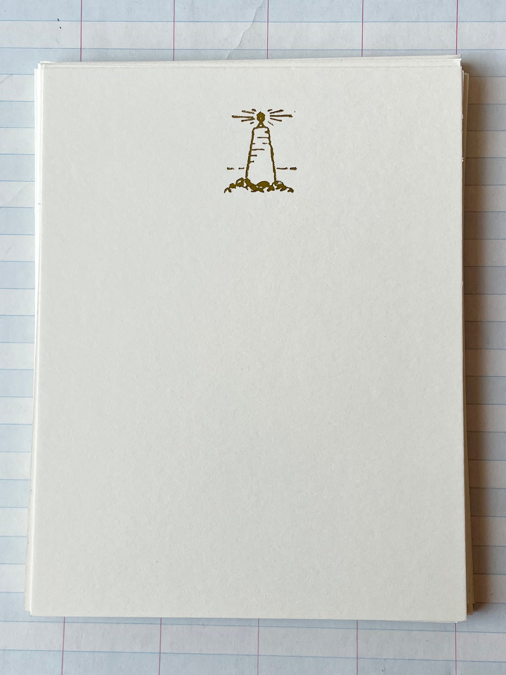 Foil Pressed Lighthouse Card - PARCEL