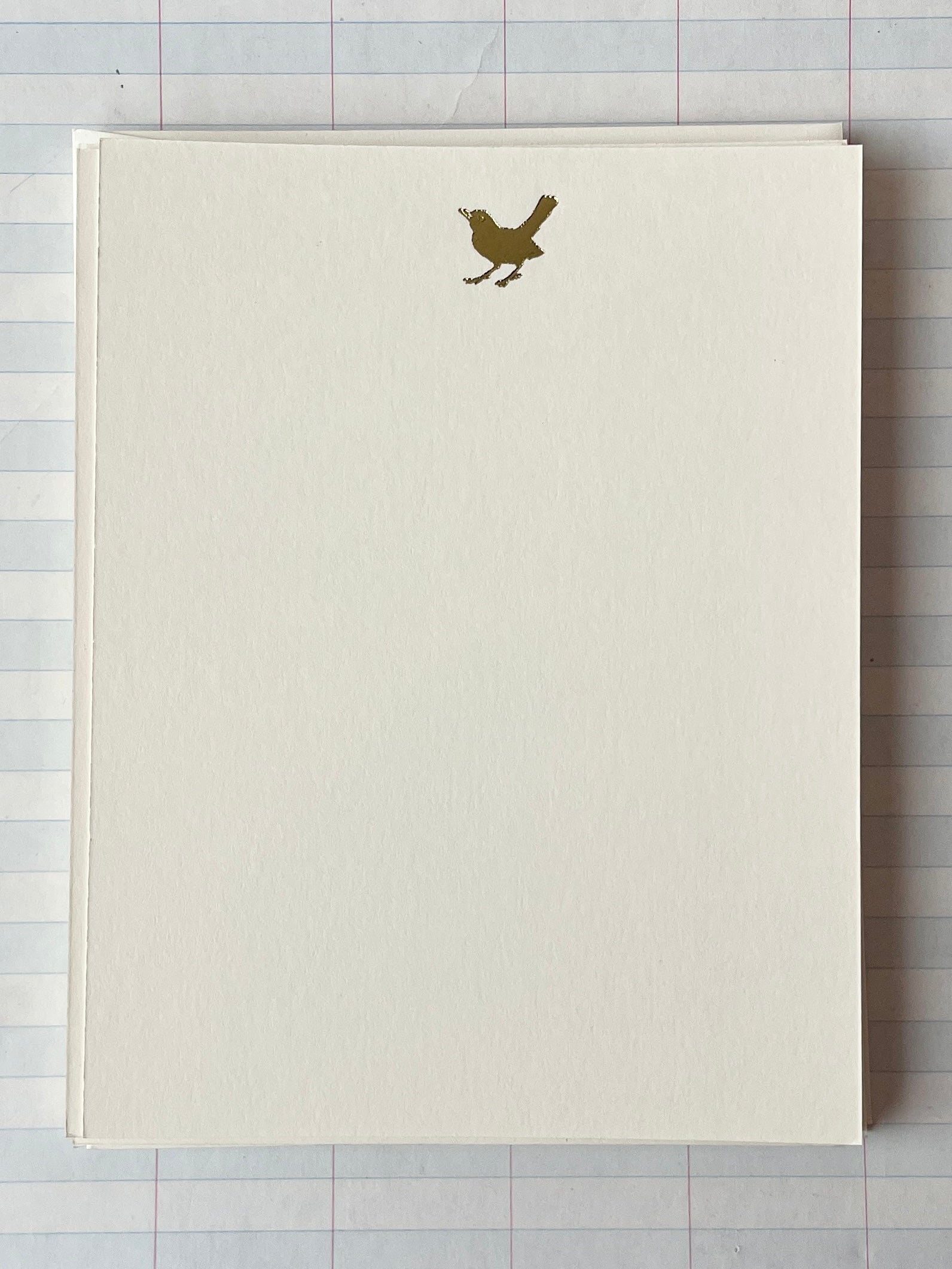 Tiny Bird Foil Pressed Stationery